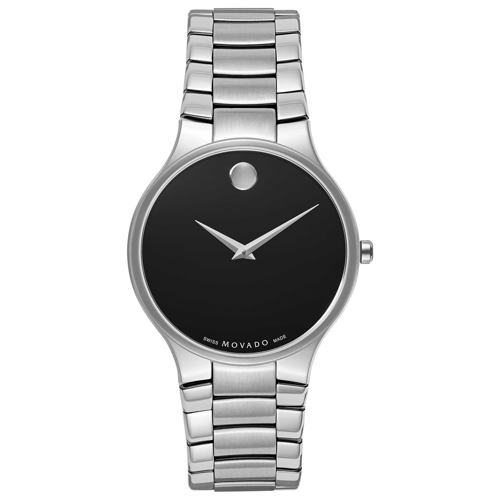 Front view of Movado Serio Men's Swiss Quartz (Battery-Powered) Watch 0606382