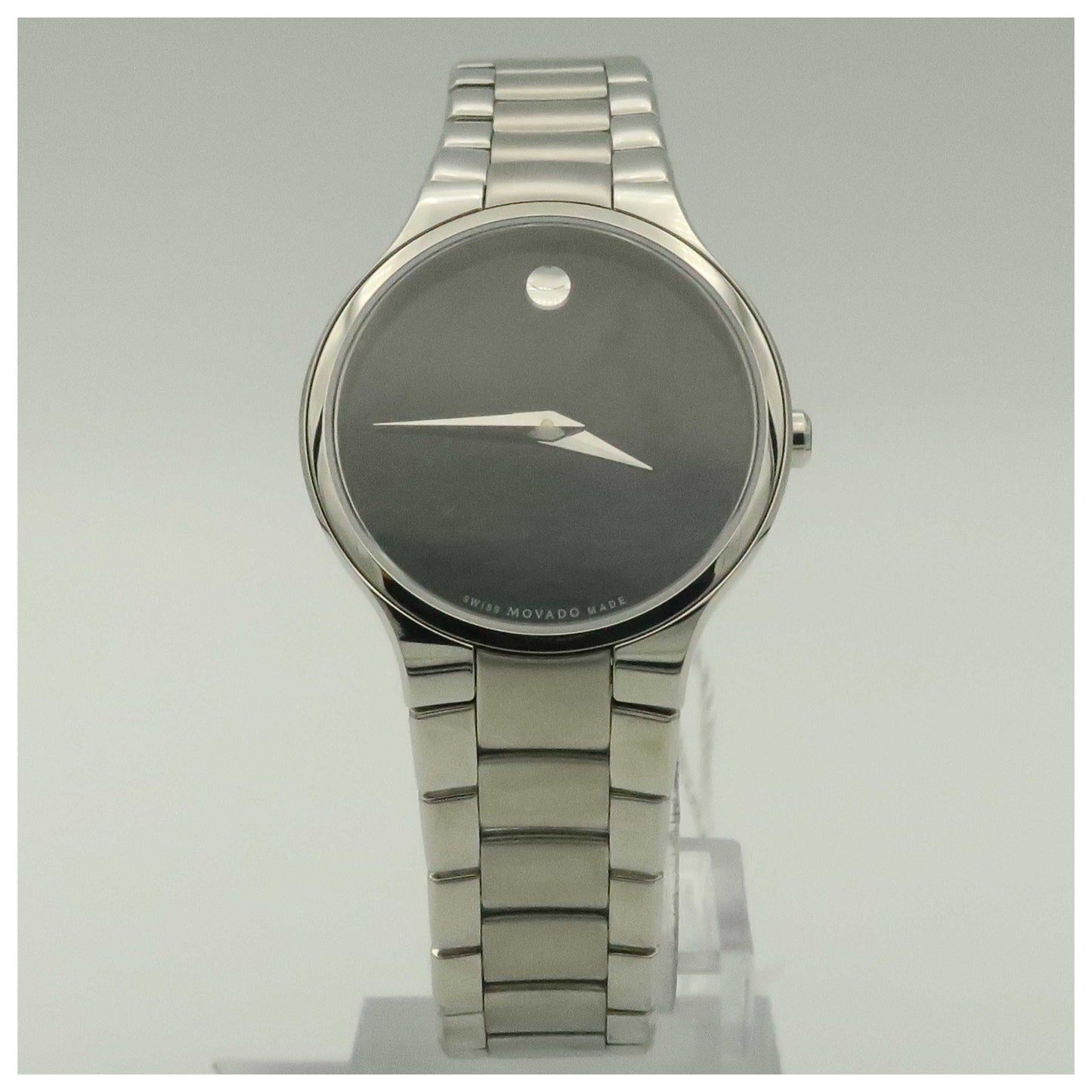 Front view of Movado Serio Women's Swiss Quartz (Battery-Powered) Watch 0606383-SDV