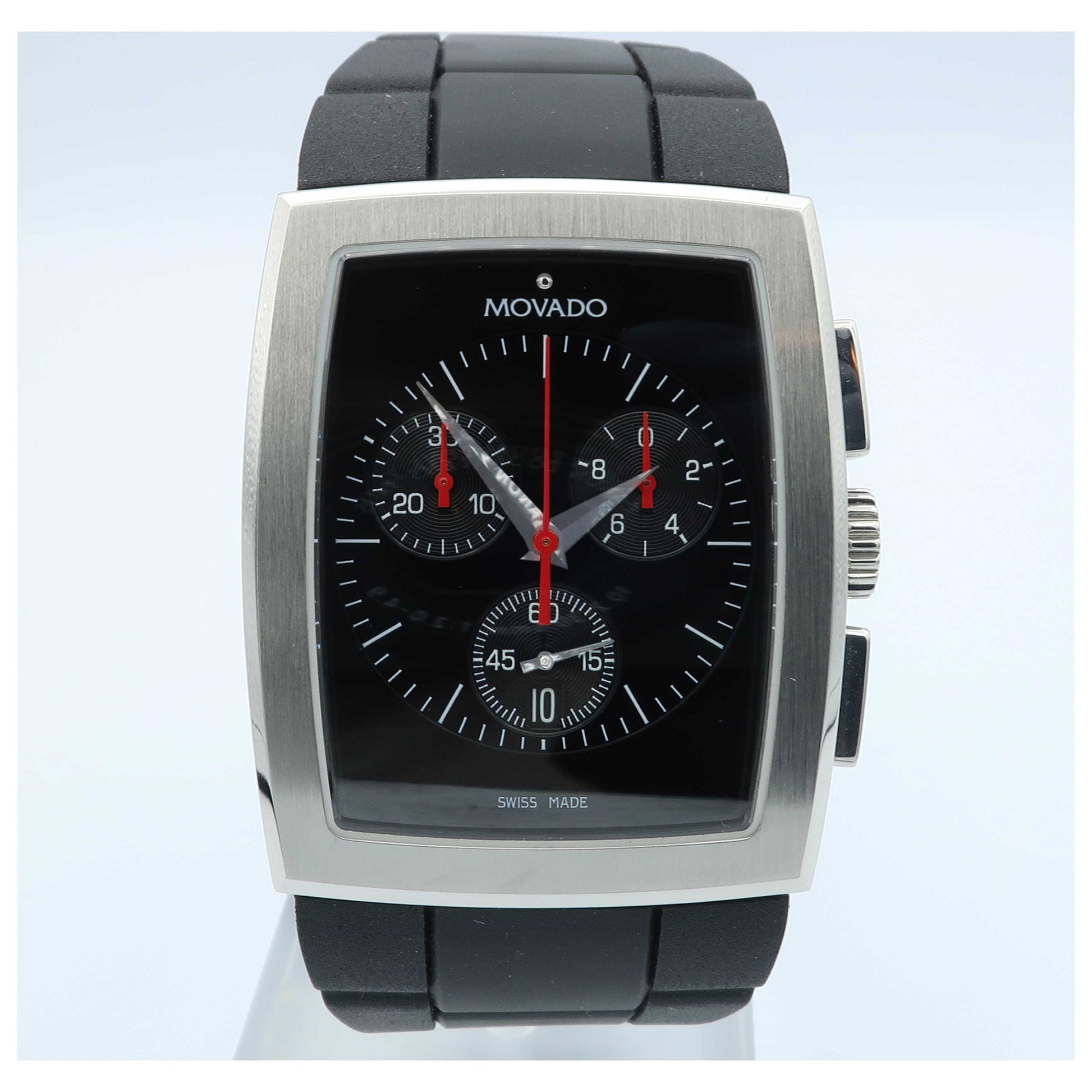 Front view of Movado Eliro Men's Swiss Quartz (Battery-Powered) Watch 0606393-SD