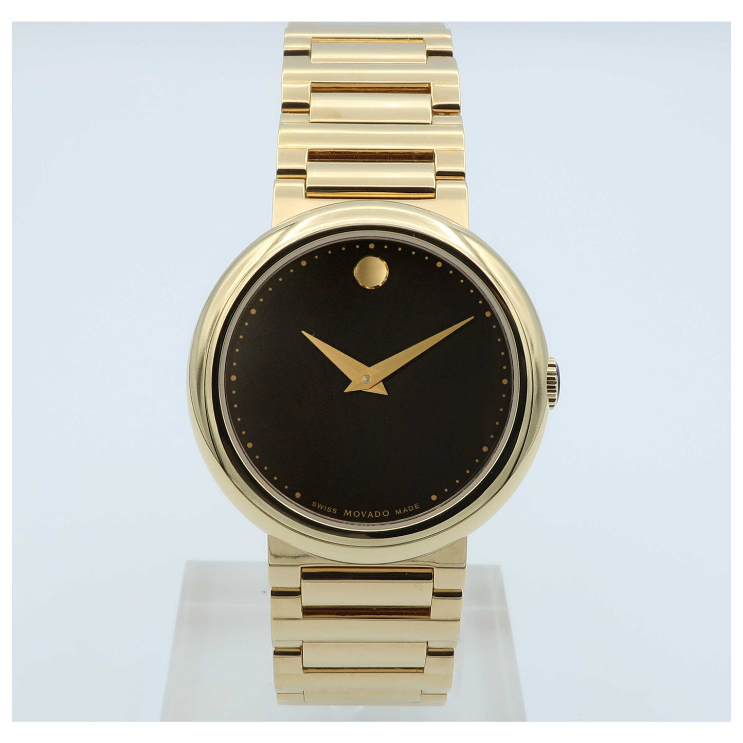 Front view of Movado Concerto Women's Swiss Quartz (Battery-Powered) Watch 0606420-SDV
