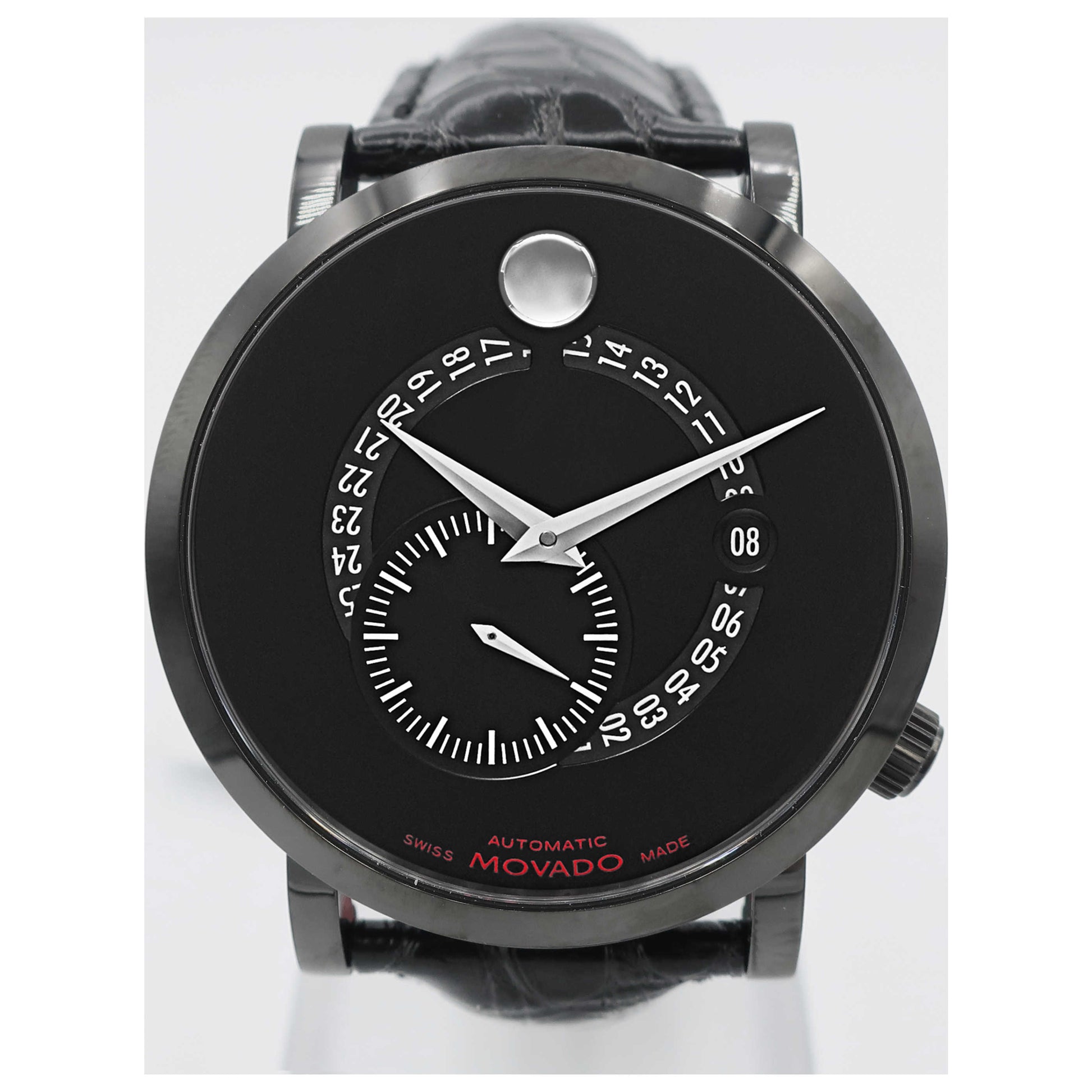 Front view of Movado Red Label Men's Automatic Watch 0606485-SD