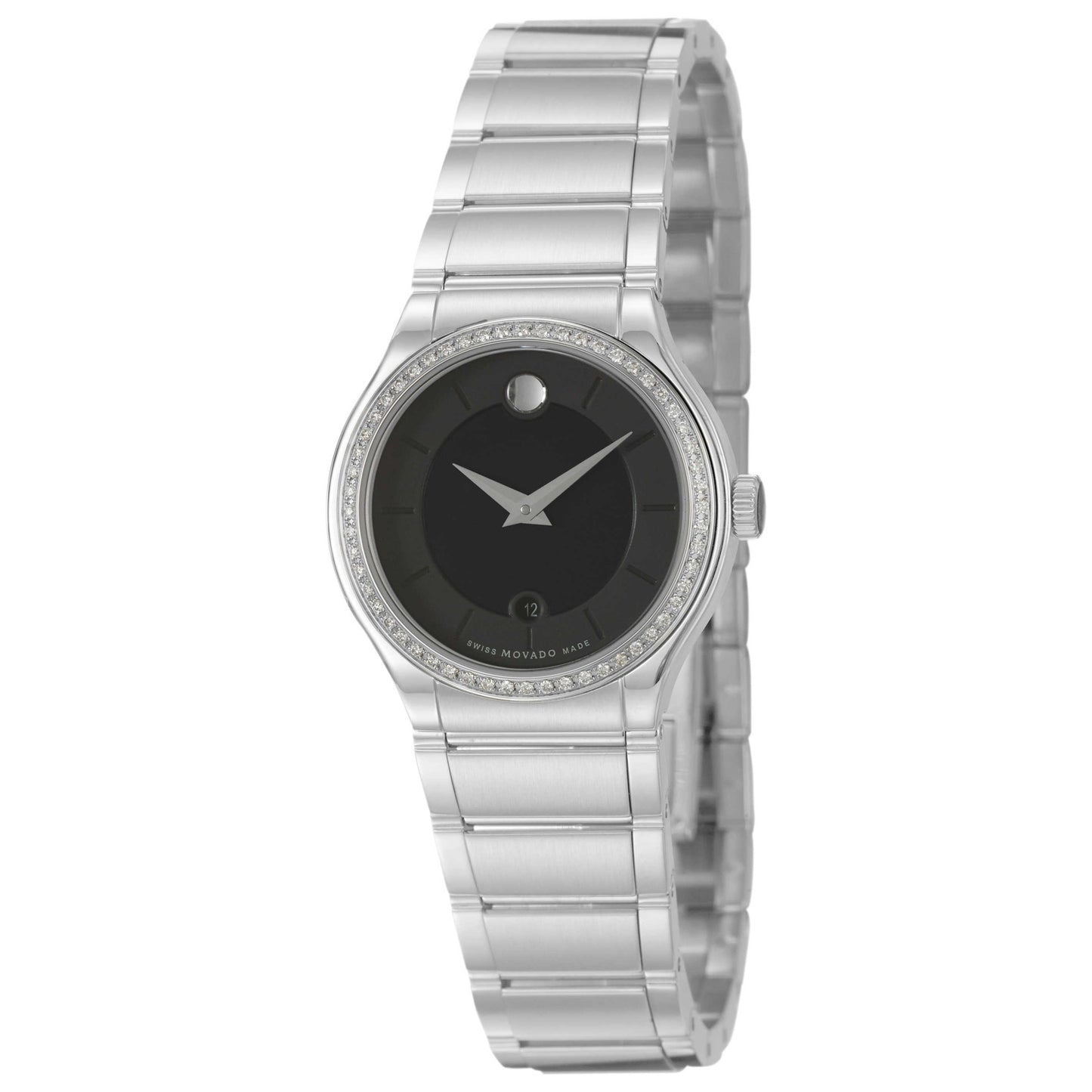 Front view of Movado Quadro Women's Swiss Quartz (Battery-Powered) Watch 0606495