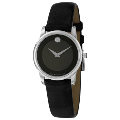 Front view of Movado Museum Women's Swiss Quartz (Battery-Powered) Watch 0606503