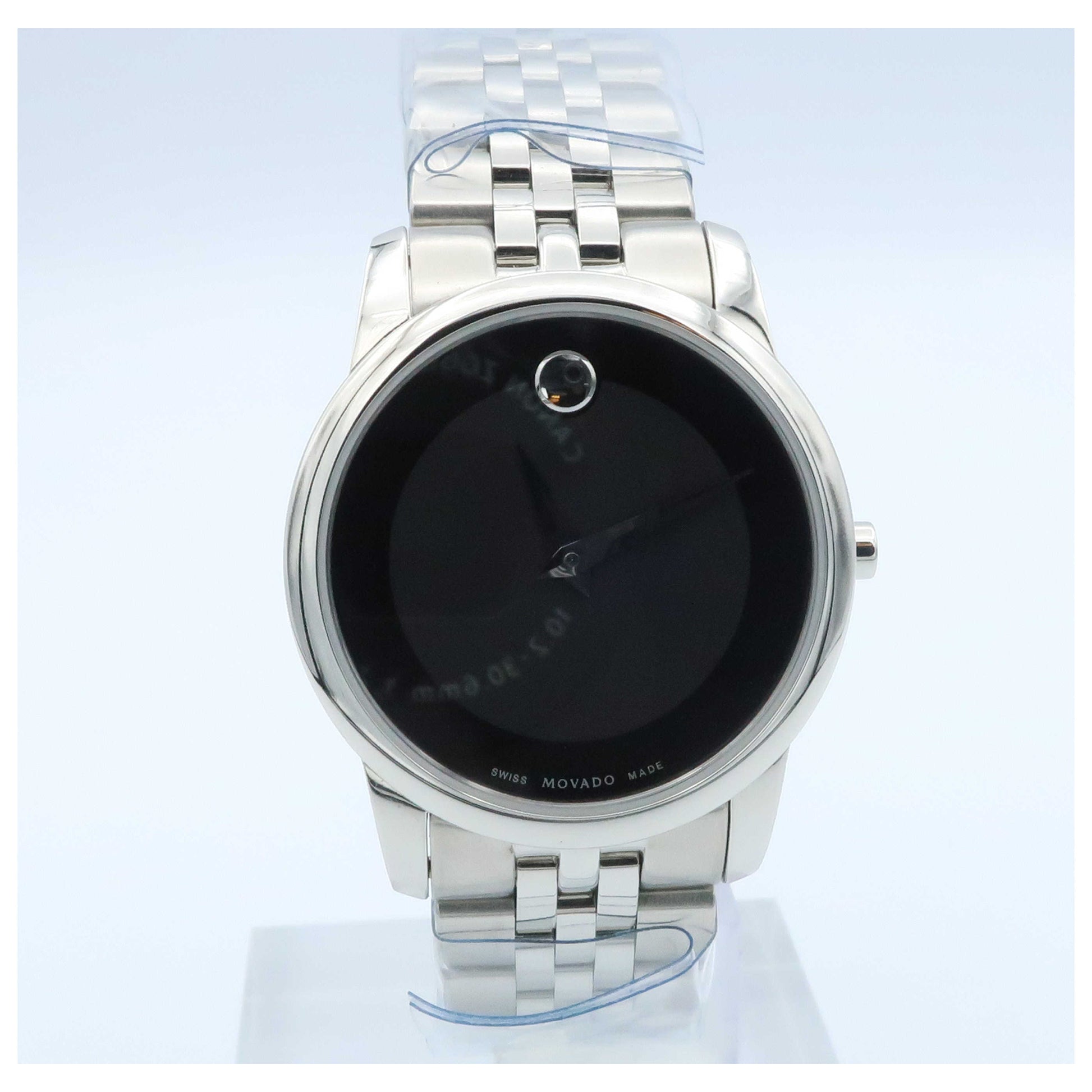 Front view of Movado Museum Women's Swiss Quartz (Battery-Powered) Watch 0606505-SD3