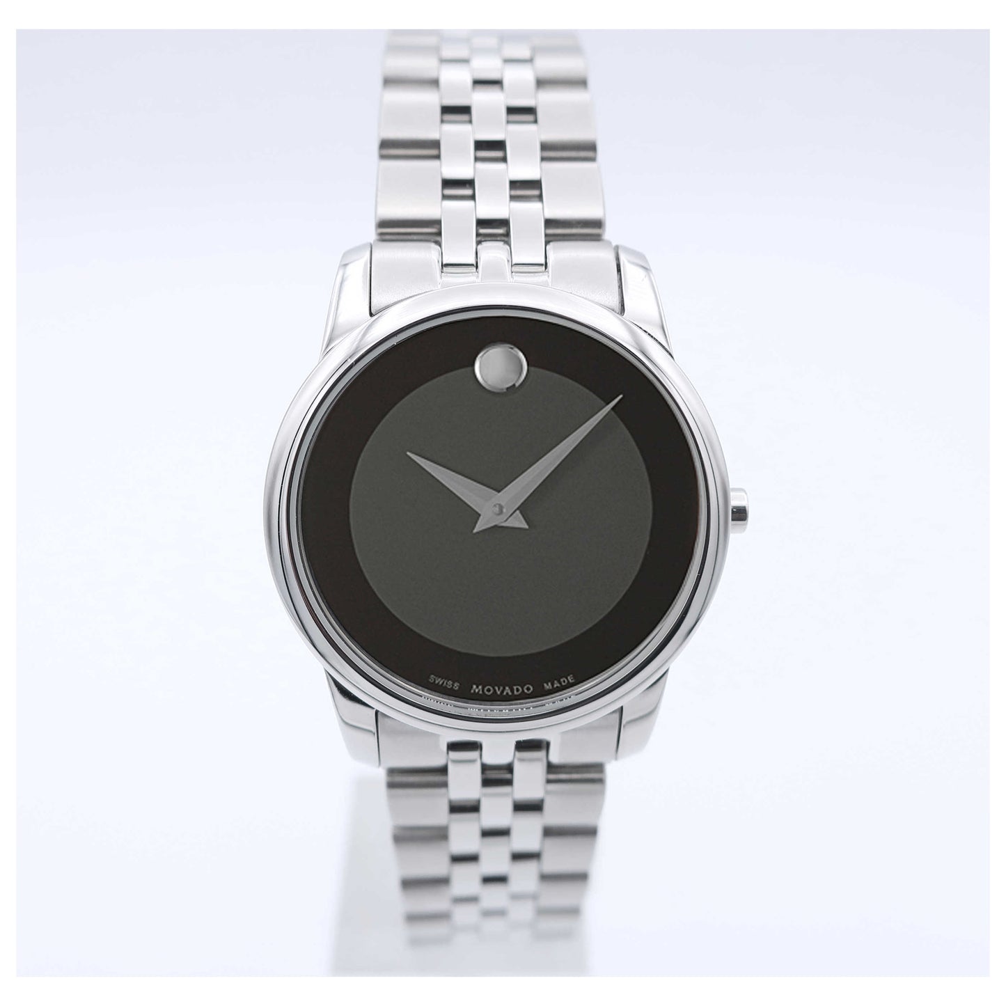 Front view of Movado Museum Women's Swiss Quartz (Battery-Powered) Watch 0606505-SD