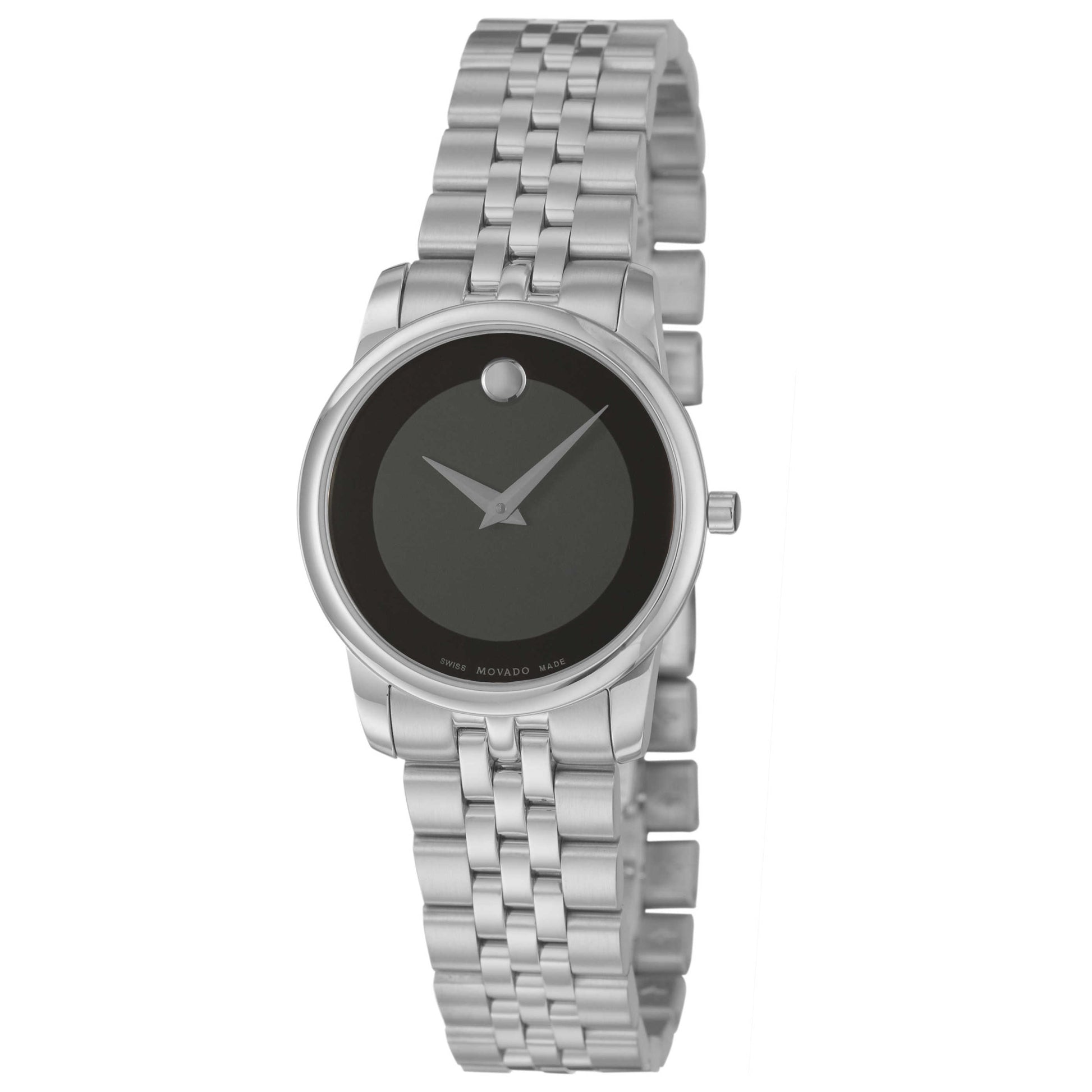 Front view of Movado Museum Women's Swiss Quartz (Battery-Powered) Watch 0606505