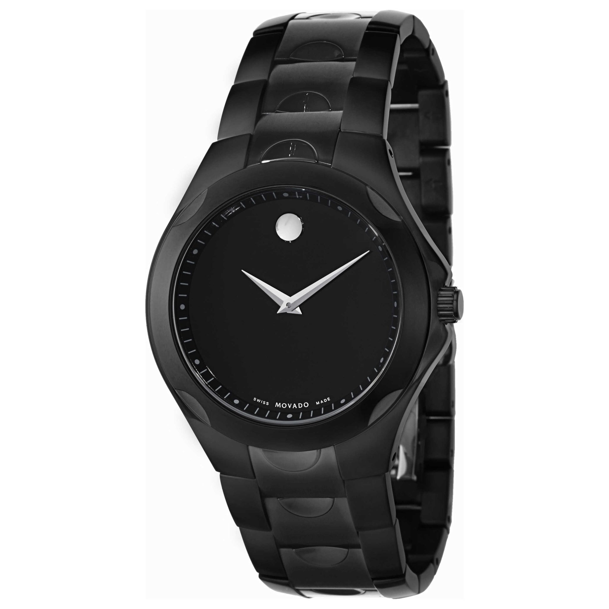 Front view of Movado Luno Men's Swiss Quartz (Battery-Powered) Watch 0606536
