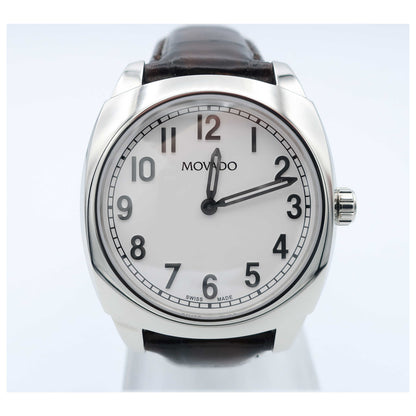 Front view of Movado Circa Men's Swiss Quartz (Battery-Powered) Watch 0606587-SD