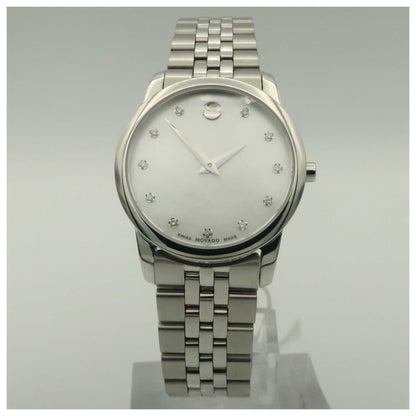 Front view of Movado Museum Women's Swiss Quartz (Battery-Powered) Watch 0606612-SDV