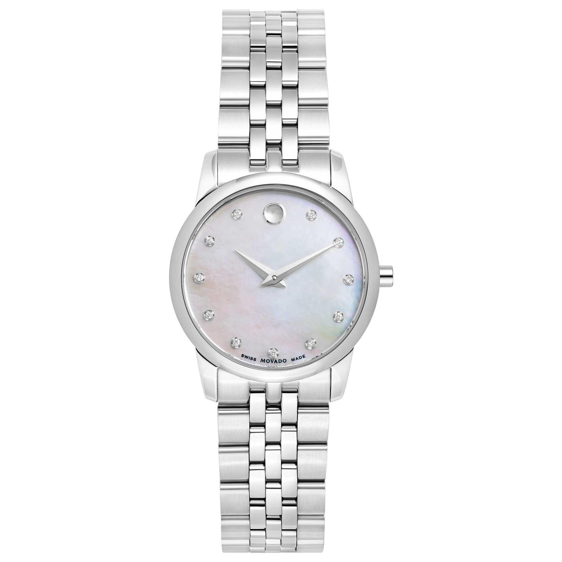 Front view of Movado Museum Women's Swiss Quartz (Battery-Powered) Watch 0606612