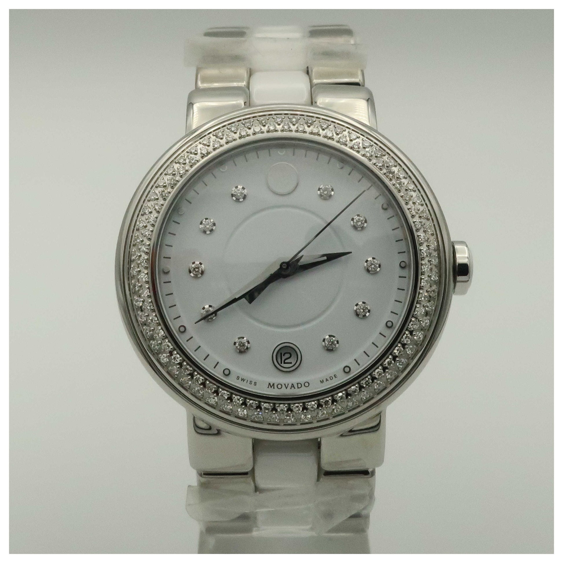 Front view of Movado Cerena Women's Swiss Quartz (Battery-Powered) Watch 0606625-SDV2