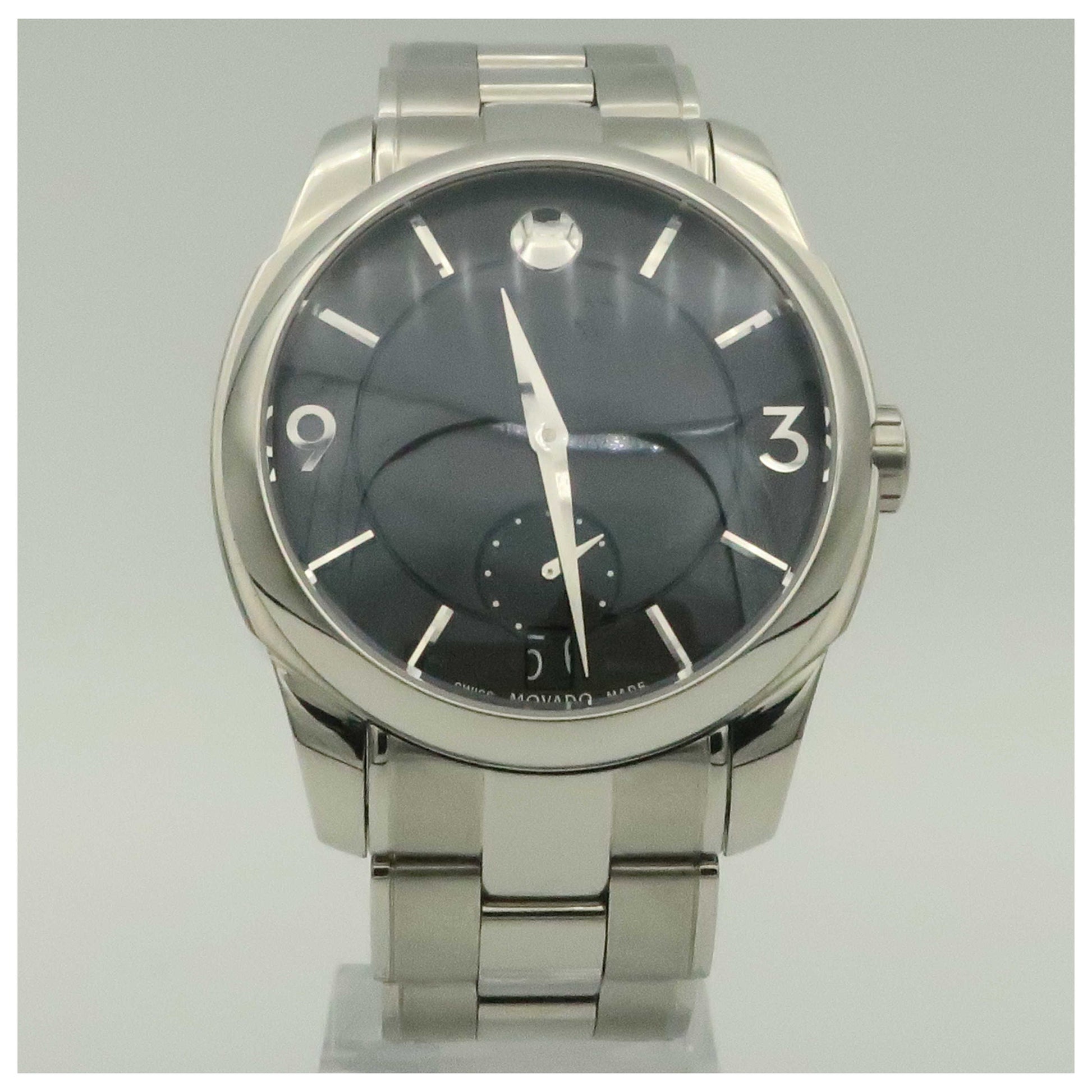 Front view of Movado Men's Swiss Quartz (Battery-Powered) Watch 0606626-PO