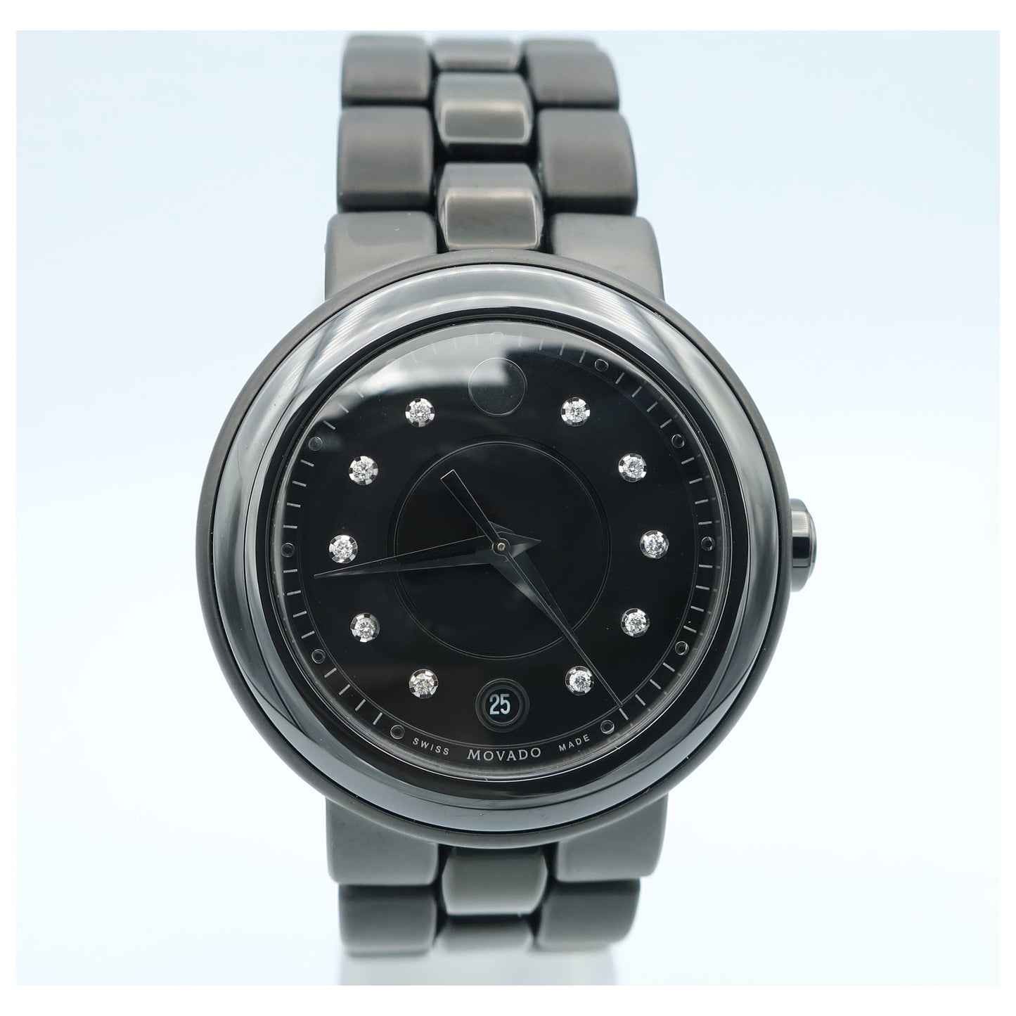 Front view of Movado Cerena Women's Swiss Quartz (Battery-Powered) Watch 0606693-SD2