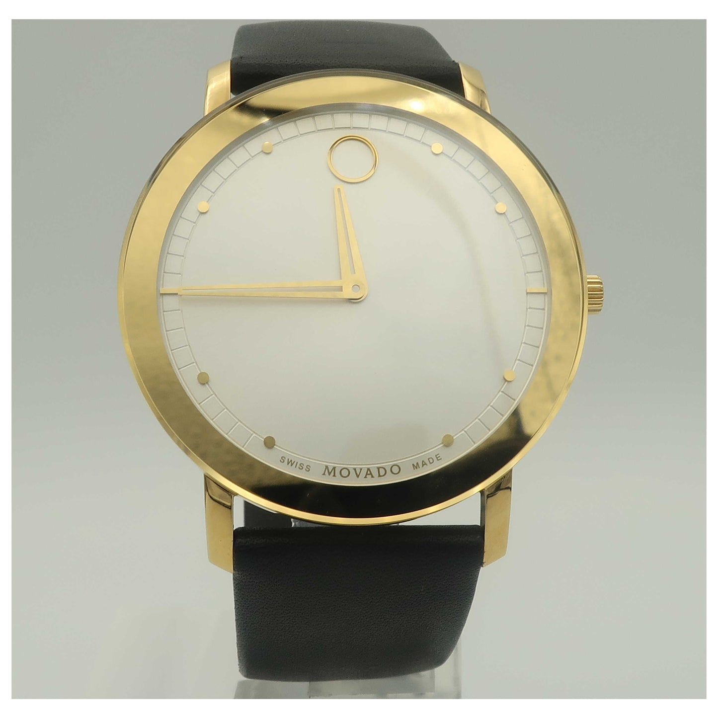 Front view of Movado Sapphire Men's Swiss Quartz (Battery-Powered) Watch 0606695-SD