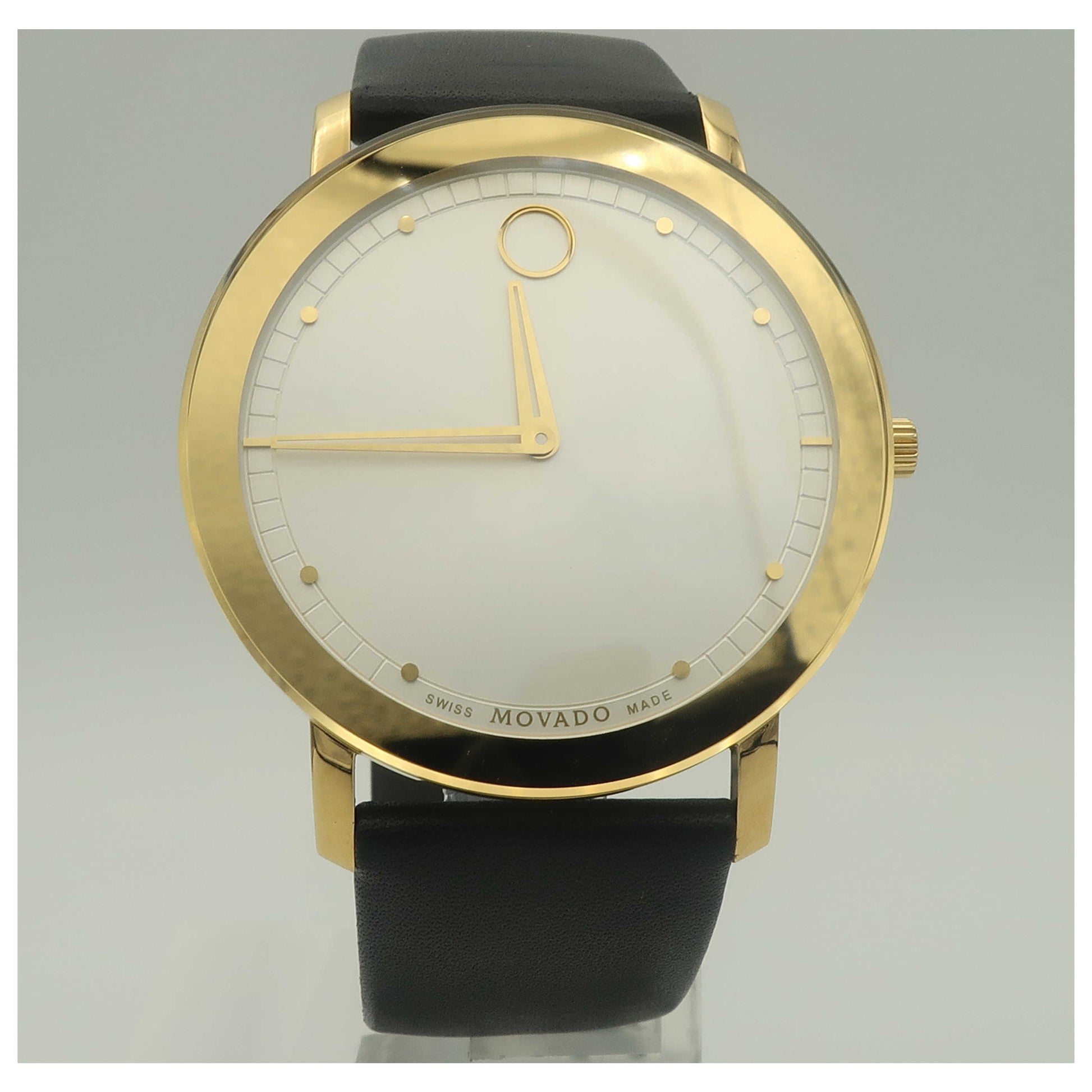 Front view of Movado Sapphire Men's Swiss Quartz (Battery-Powered) Watch 0606695-SD
