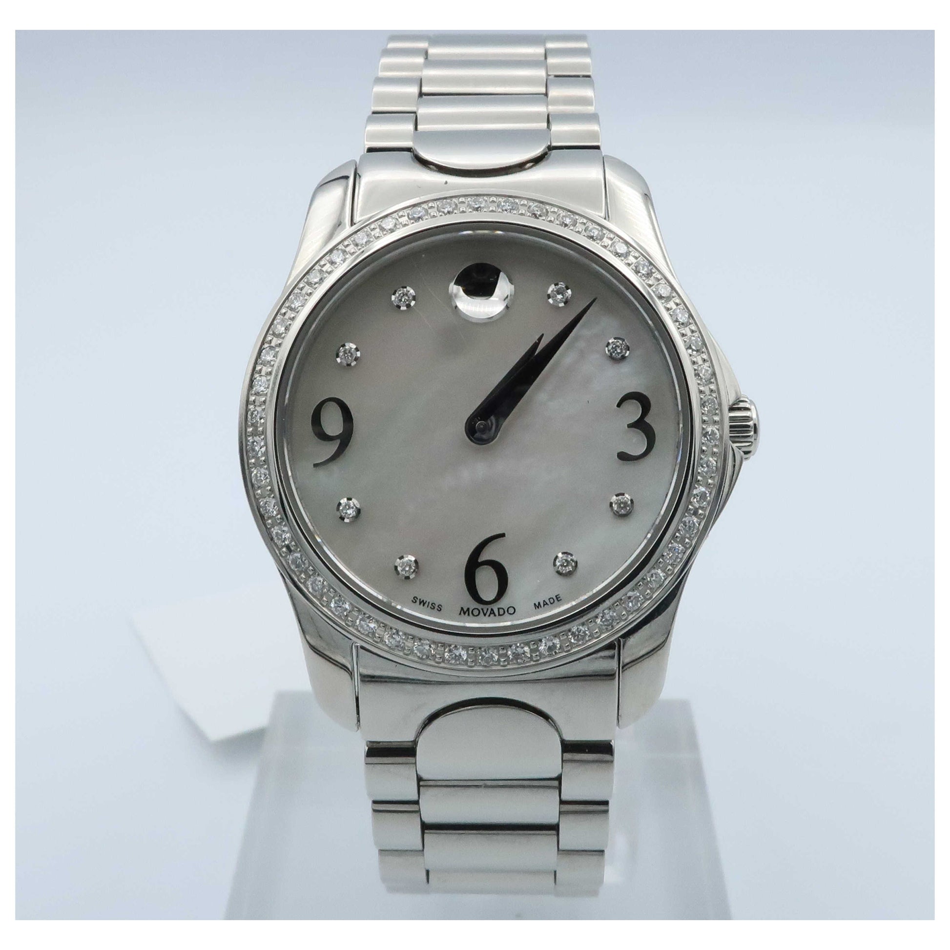 Front view of Movado Moda Women's Swiss Quartz (Battery-Powered) Watch 0606706-PO
