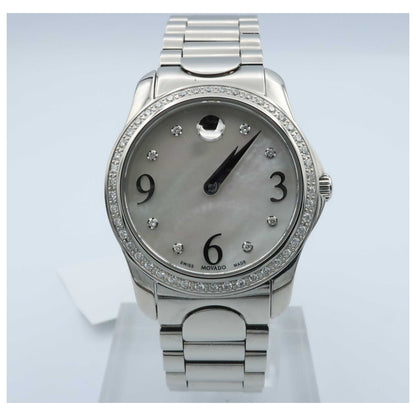Front view of Movado Moda Women's Swiss Quartz (Battery-Powered) Watch 0606706-PO