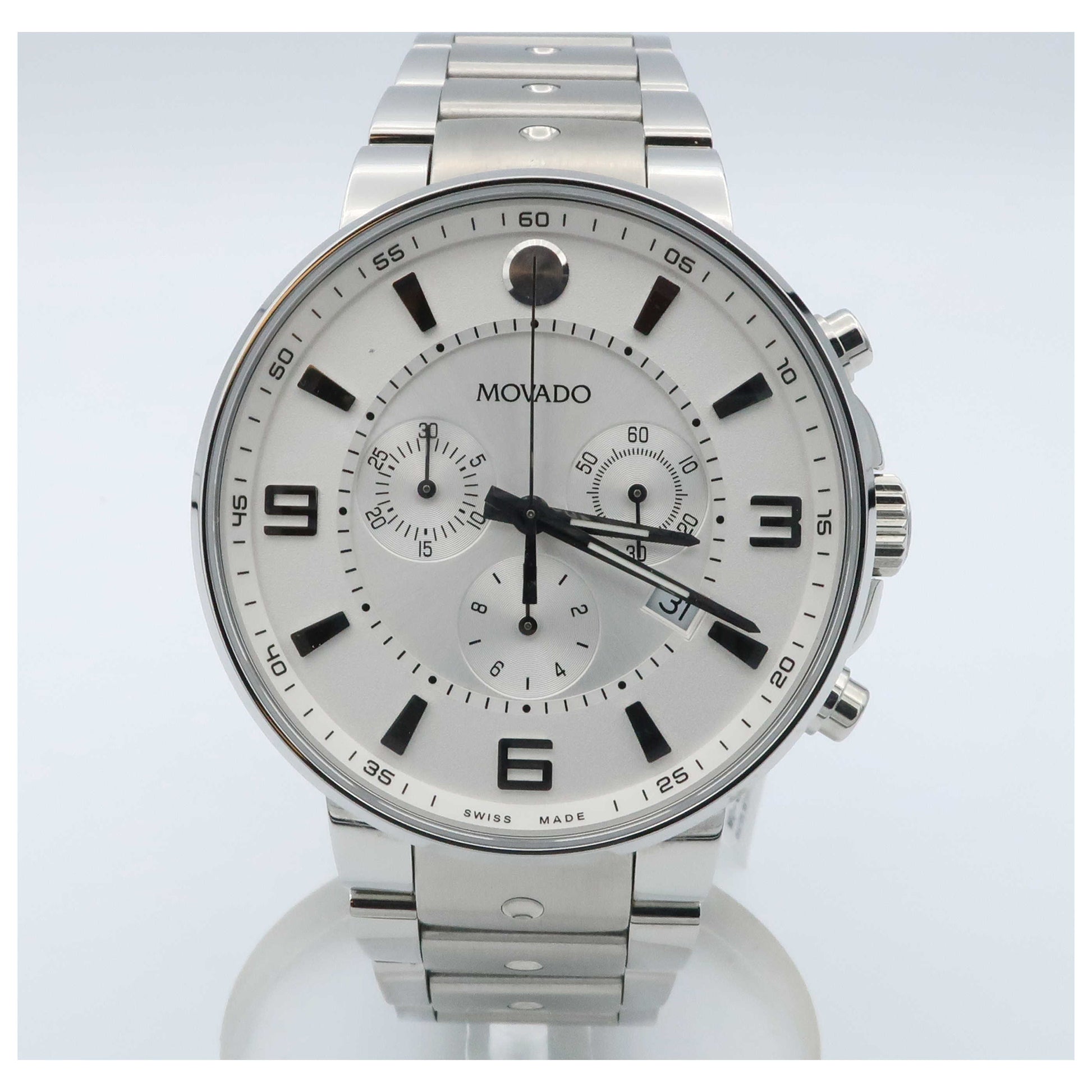 Front view of Movado SE Pilot Men's Swiss Quartz (Battery-Powered) Watch 0606760-PO