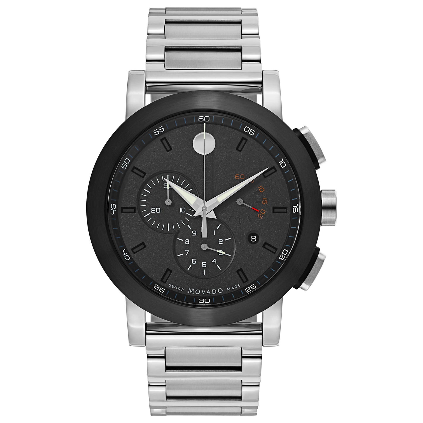 Front view of Movado Museum Men's Swiss Quartz (Battery-Powered) Watch 0606792
