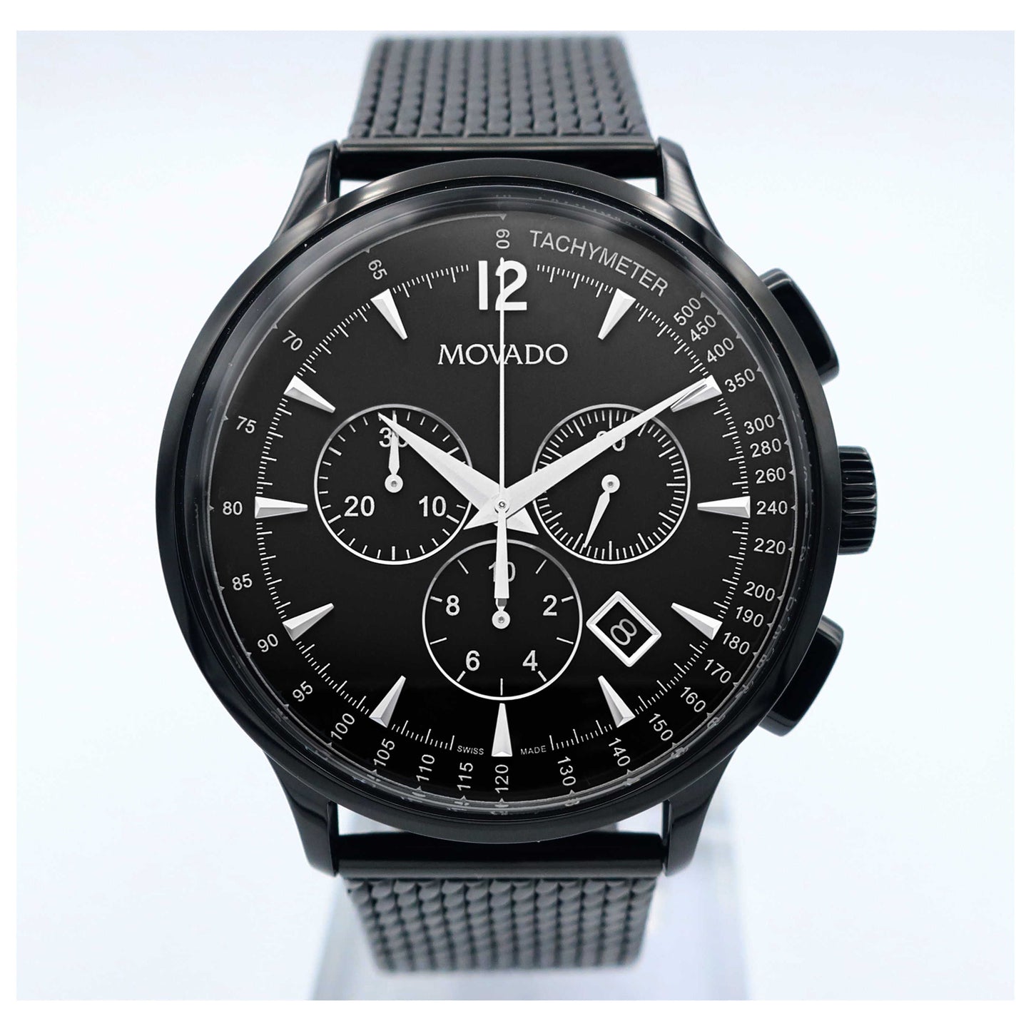 Front view of Movado Circa Men's Swiss Quartz (Battery-Powered) Watch 0606804-SD