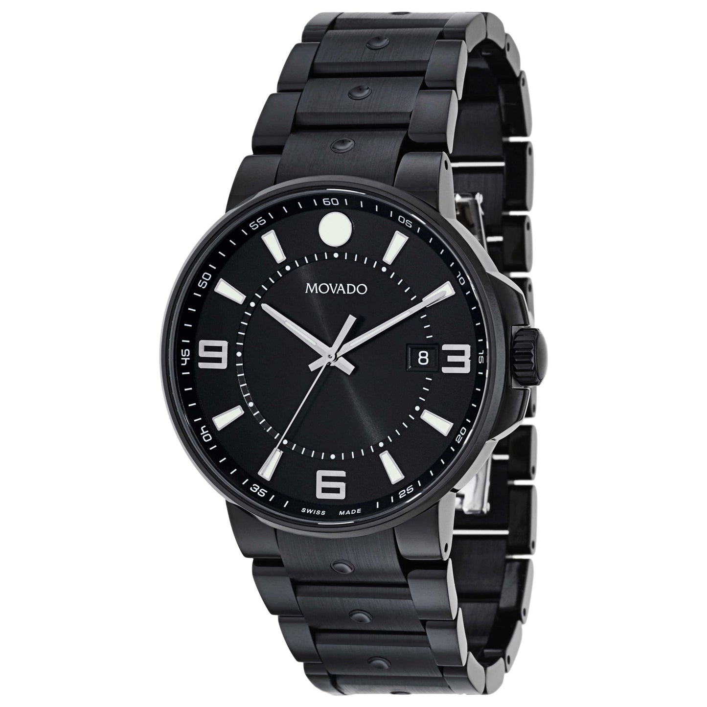 Front view of Movado SE Pilot Men's Swiss Quartz (Battery-Powered) Watch 0606809