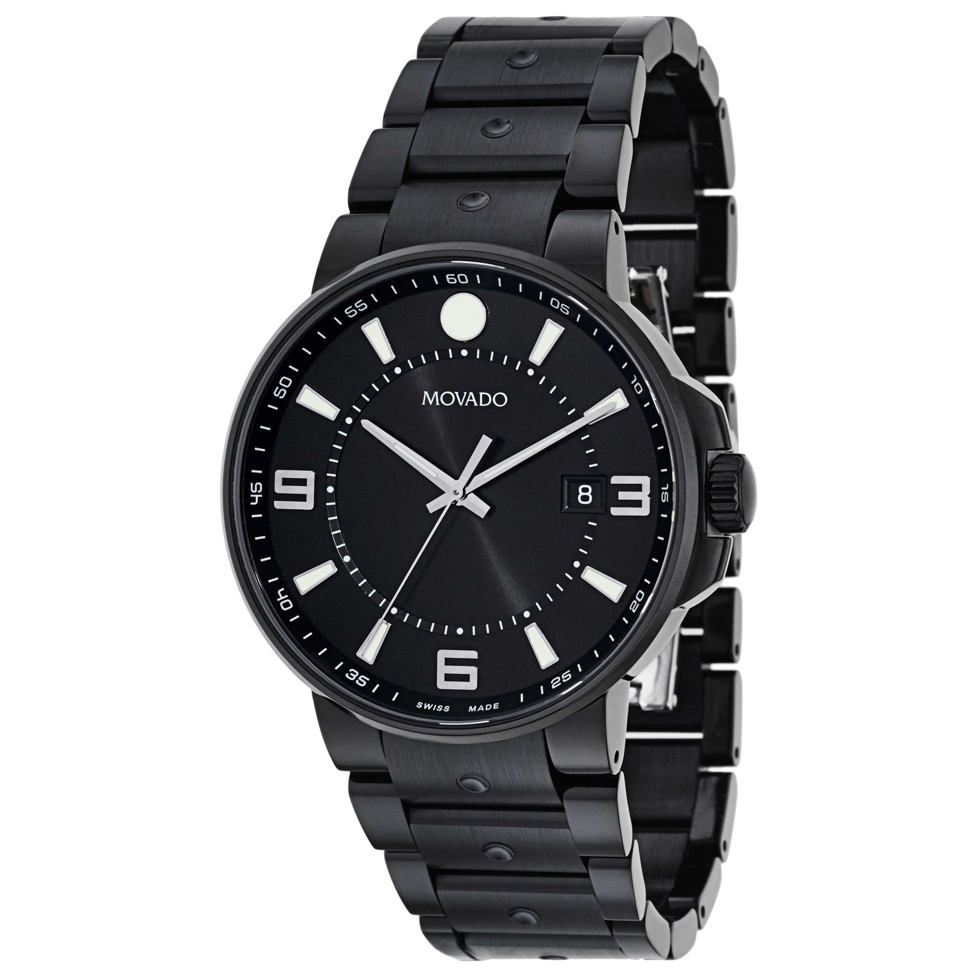Front view of Movado SE Pilot Men's Swiss Quartz (Battery-Powered) Watch 0606809