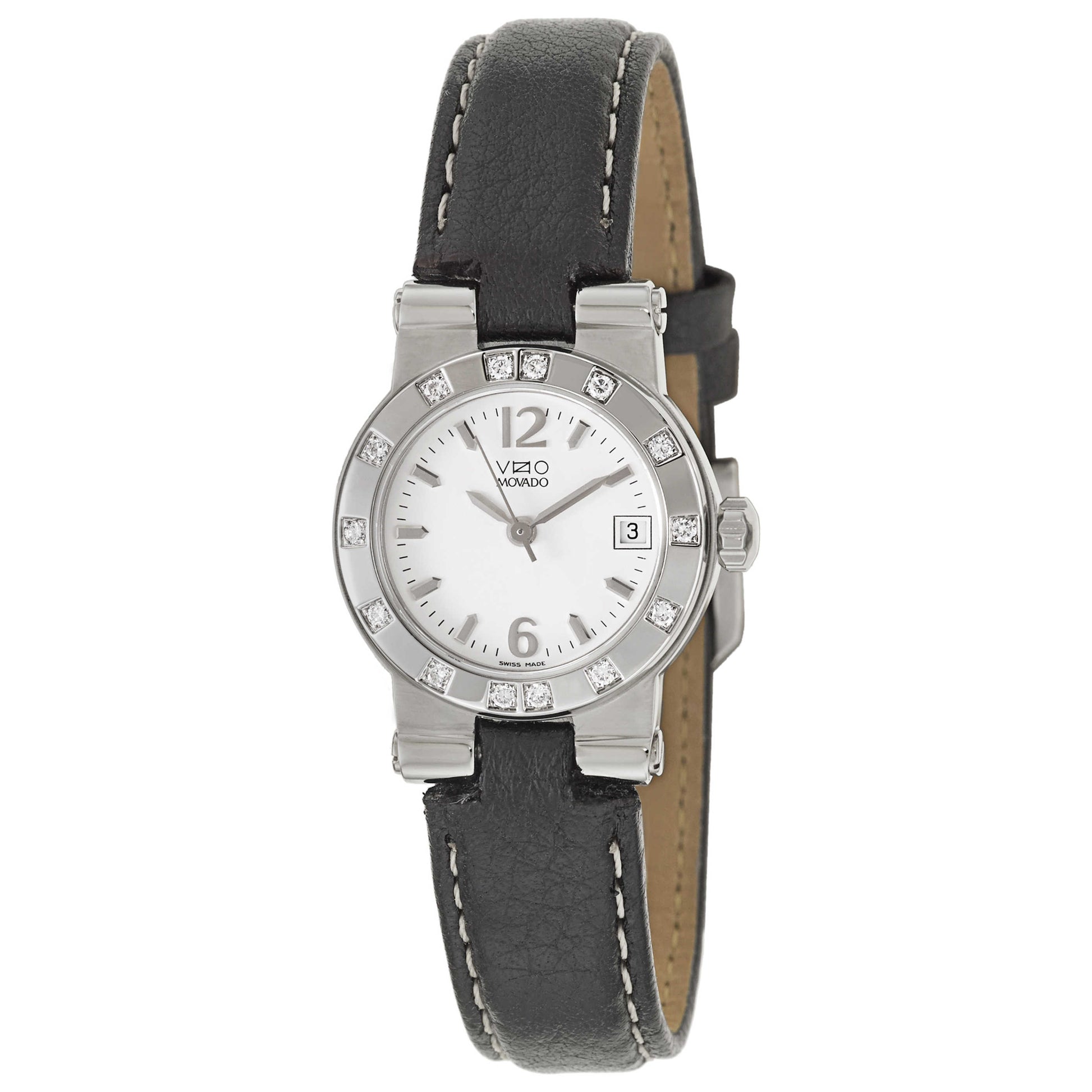 Front view of Movado Vizio Women's Swiss Quartz (Battery-Powered) Watch 0606825