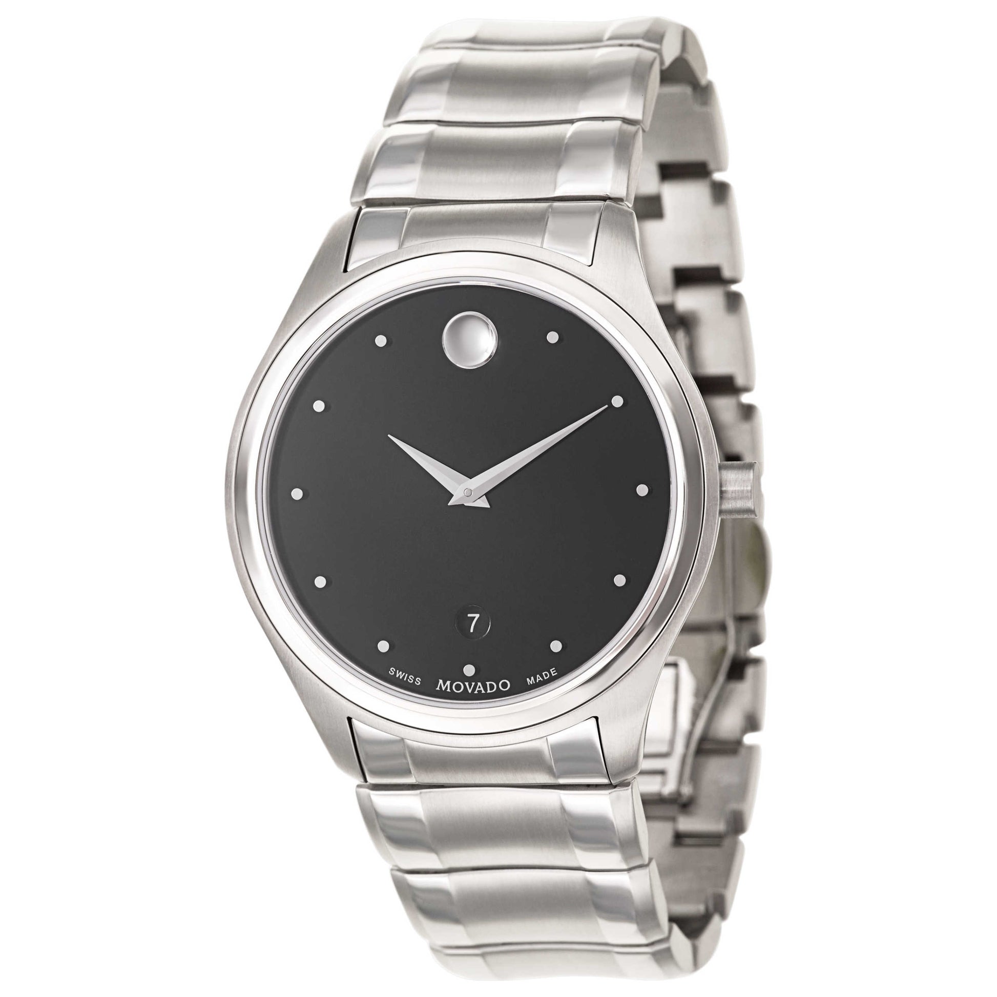 Front view of Movado Celo Men's Swiss Quartz (Battery-Powered) Watch 0606839