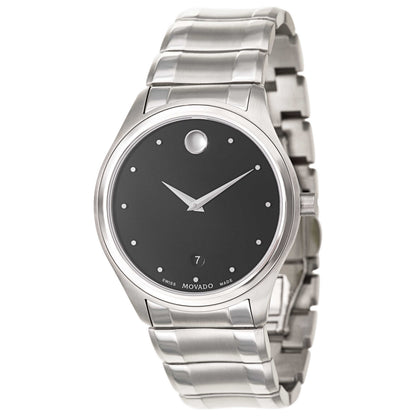 Front view of Movado Celo Men's Swiss Quartz (Battery-Powered) Watch 0606839