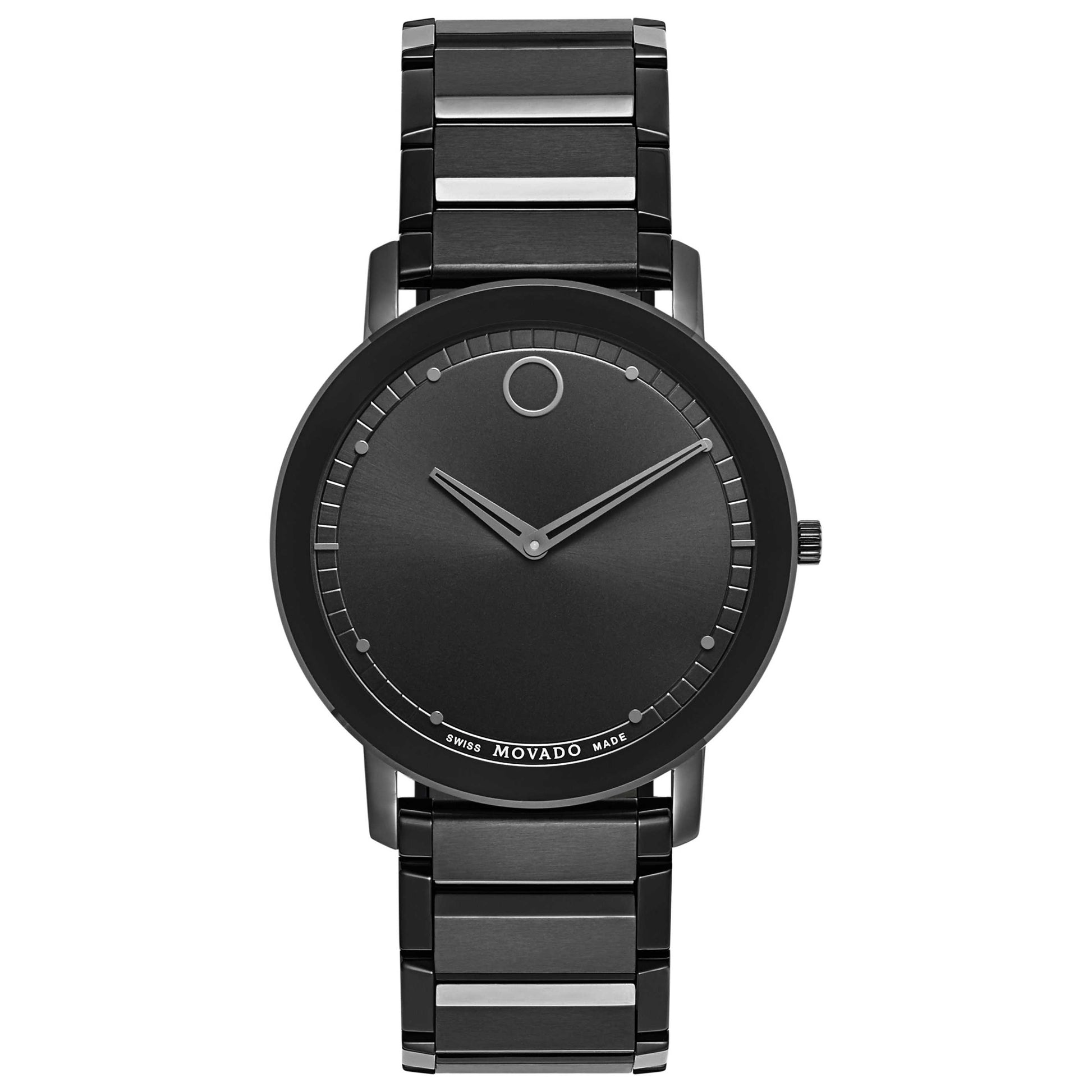 Front view of Movado Sapphire Men's Quartz Watch 0606882