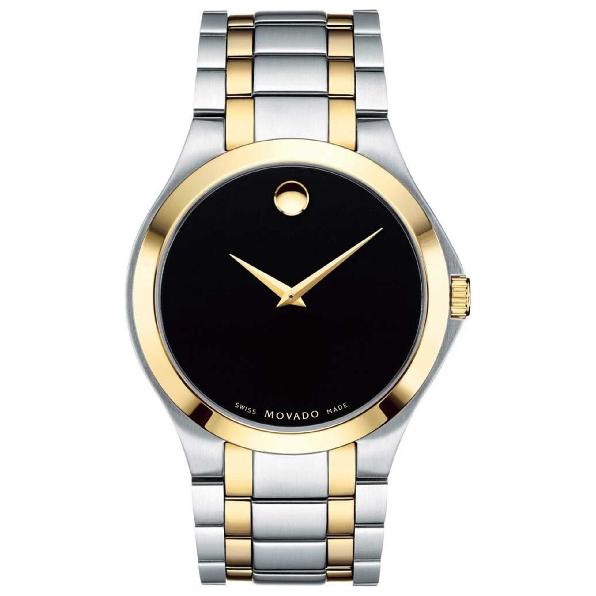 Front view of Movado Classic Men's Quartz Watch 0606896