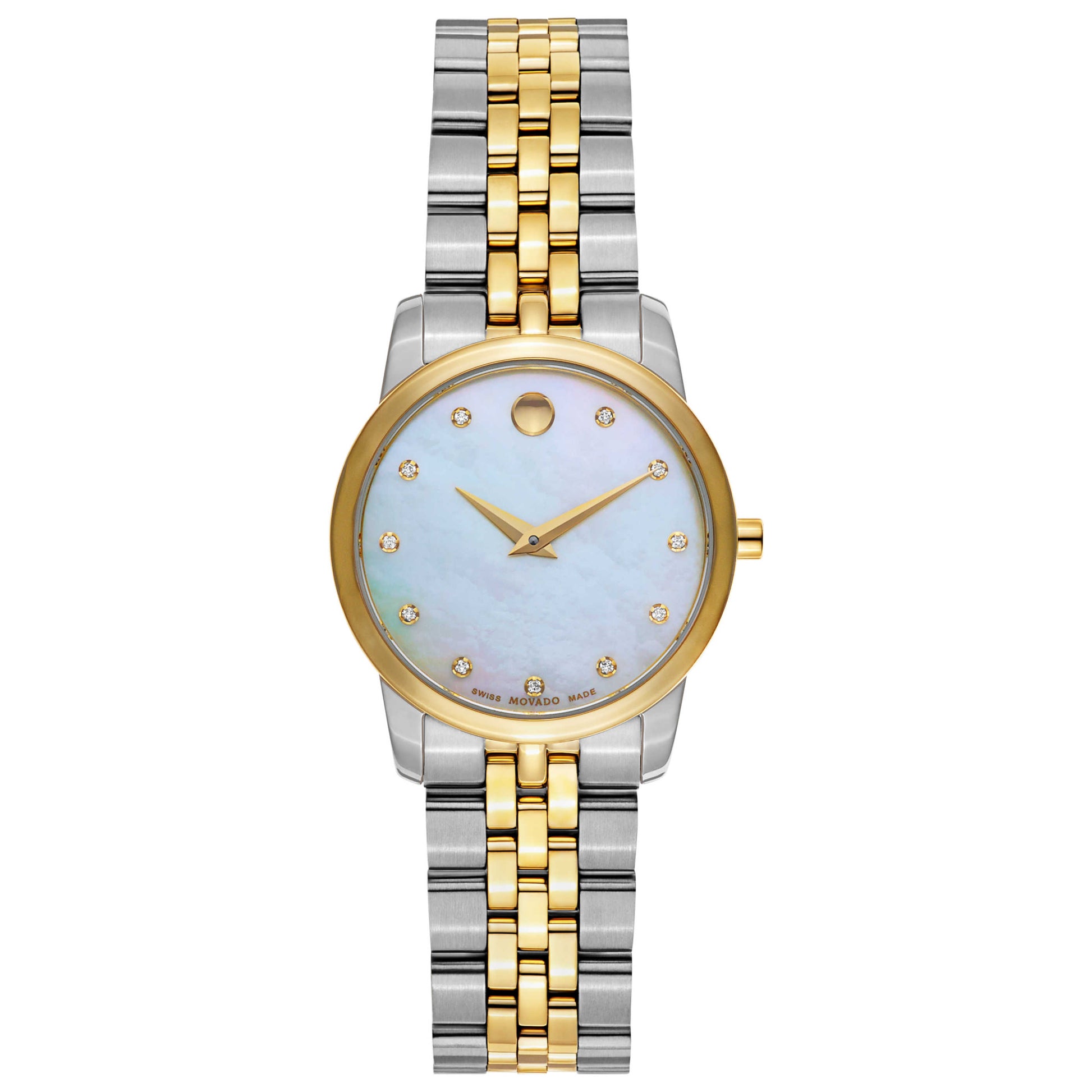 Front view of Movado Museum Women's Swiss Quartz (Battery-Powered) Watch 0606900