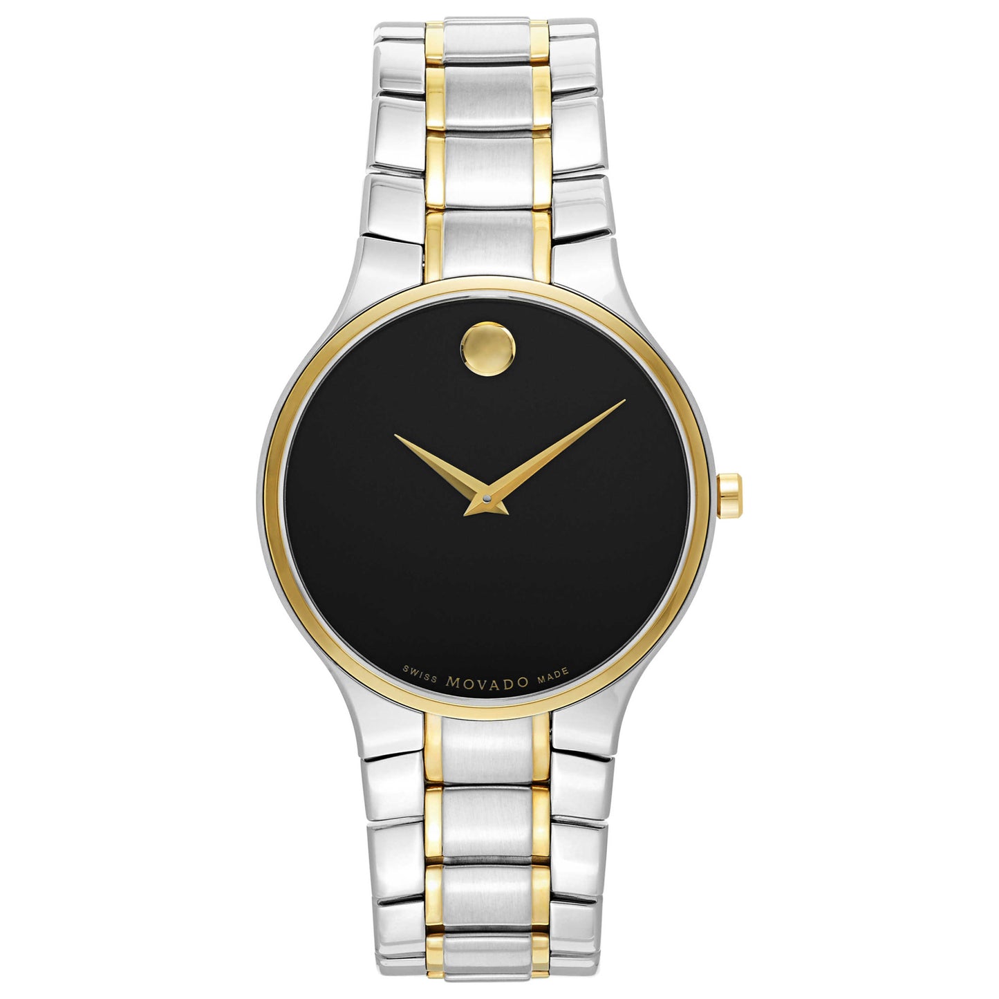 Front view of Movado Serio Men's Swiss Quartz (Battery-Powered) Watch 0606901