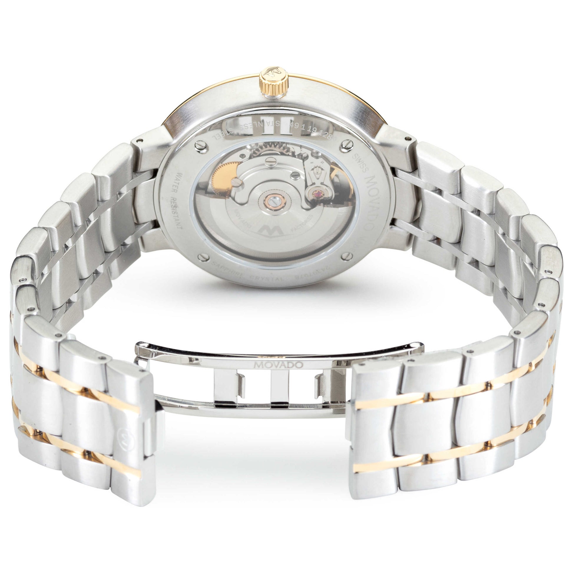 Back view of Movado 1881 Men's Automatic Watch 0606916