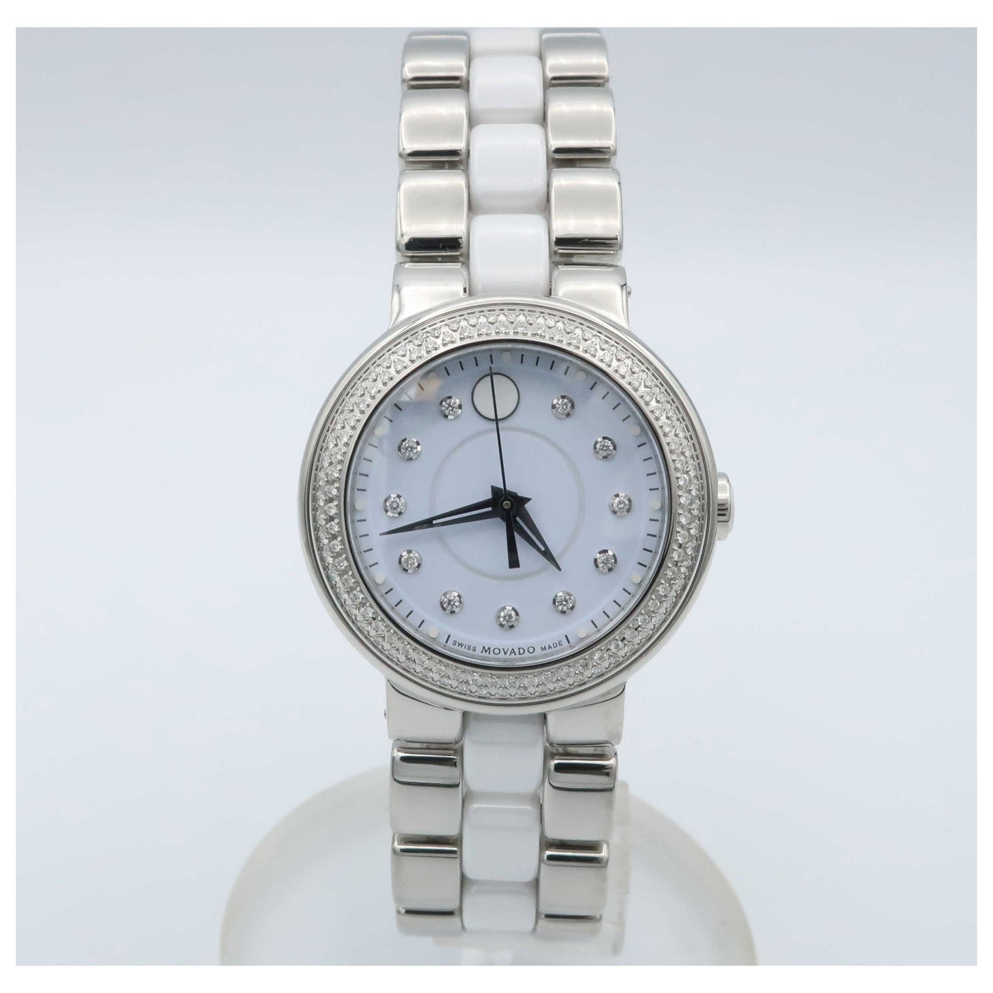 Front view of Movado Cerena Women's Swiss Quartz (Battery-Powered) Watch 0606931-SDV