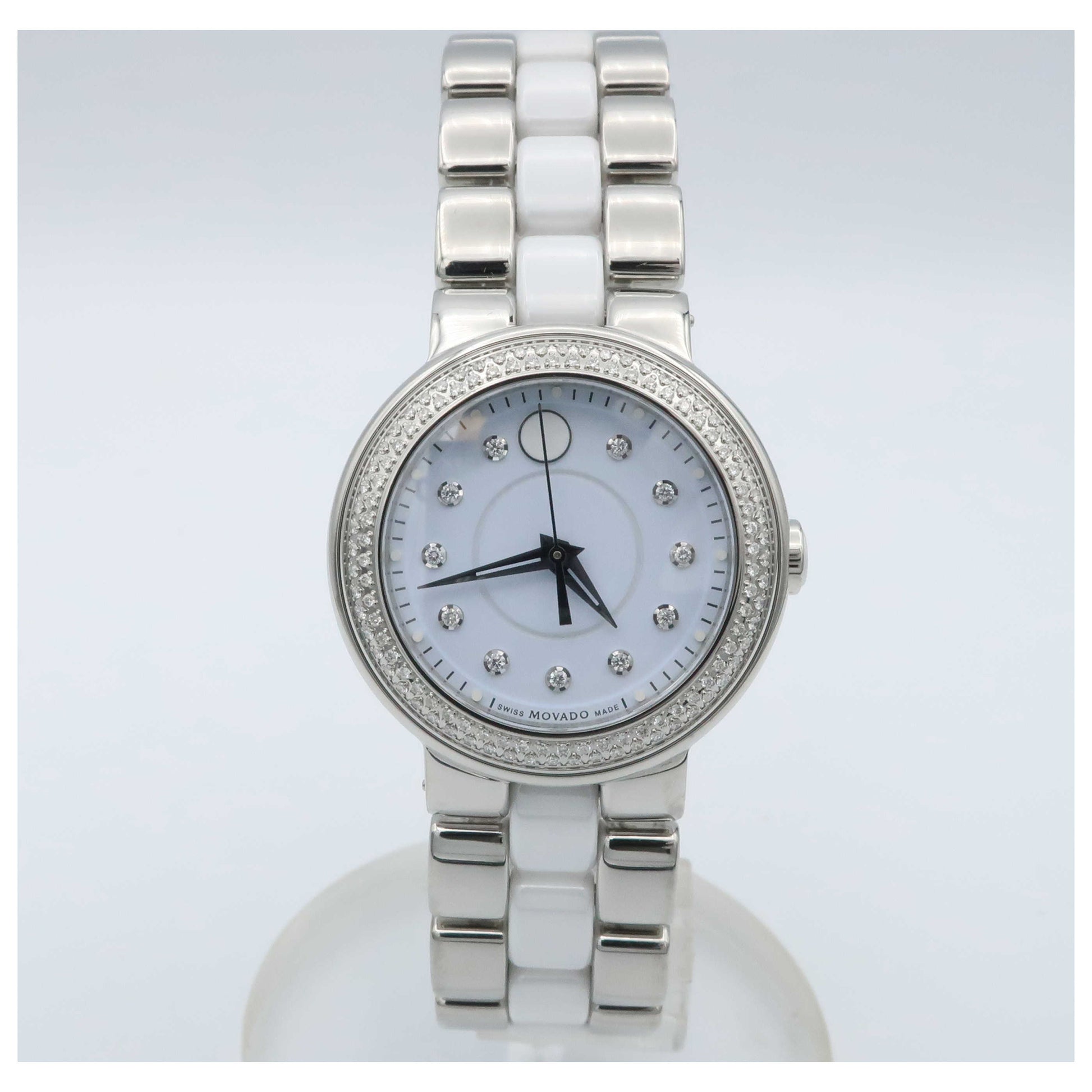 Front view of Movado Cerena Women's Swiss Quartz (Battery-Powered) Watch 0606931-SDV