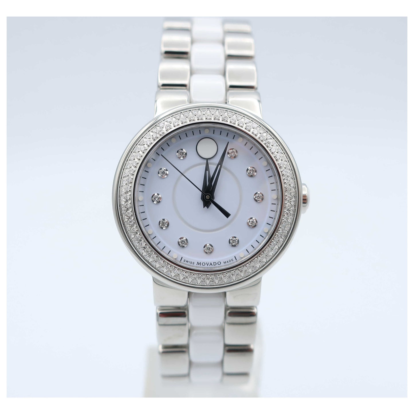 Front view of Movado Cerena Women's Swiss Quartz (Battery-Powered) Watch 0606931-SD
