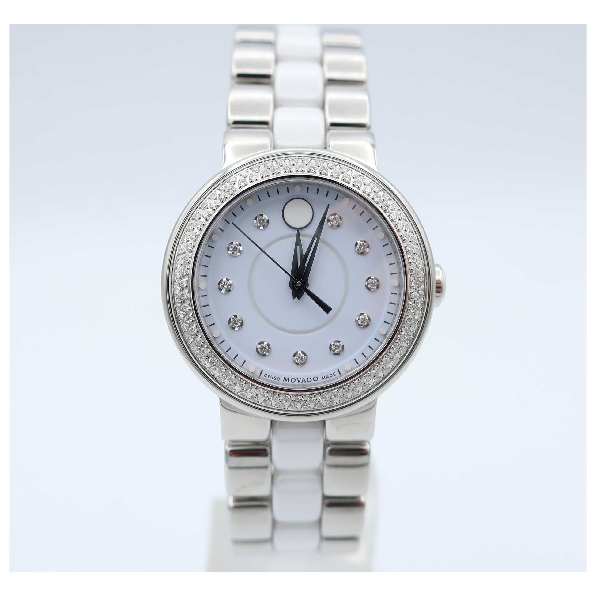 Front view of Movado Cerena Women's Swiss Quartz (Battery-Powered) Watch 0606931-SD