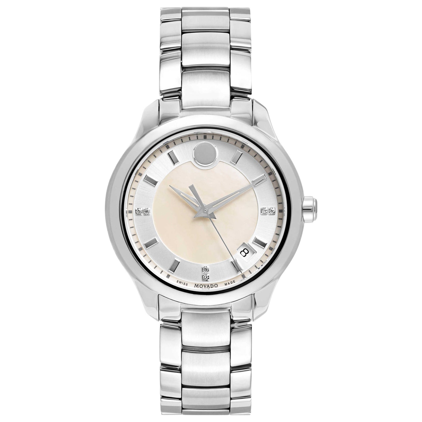 Front view of Movado Bellina Women's Swiss Quartz (Battery-Powered) Watch 0606978
