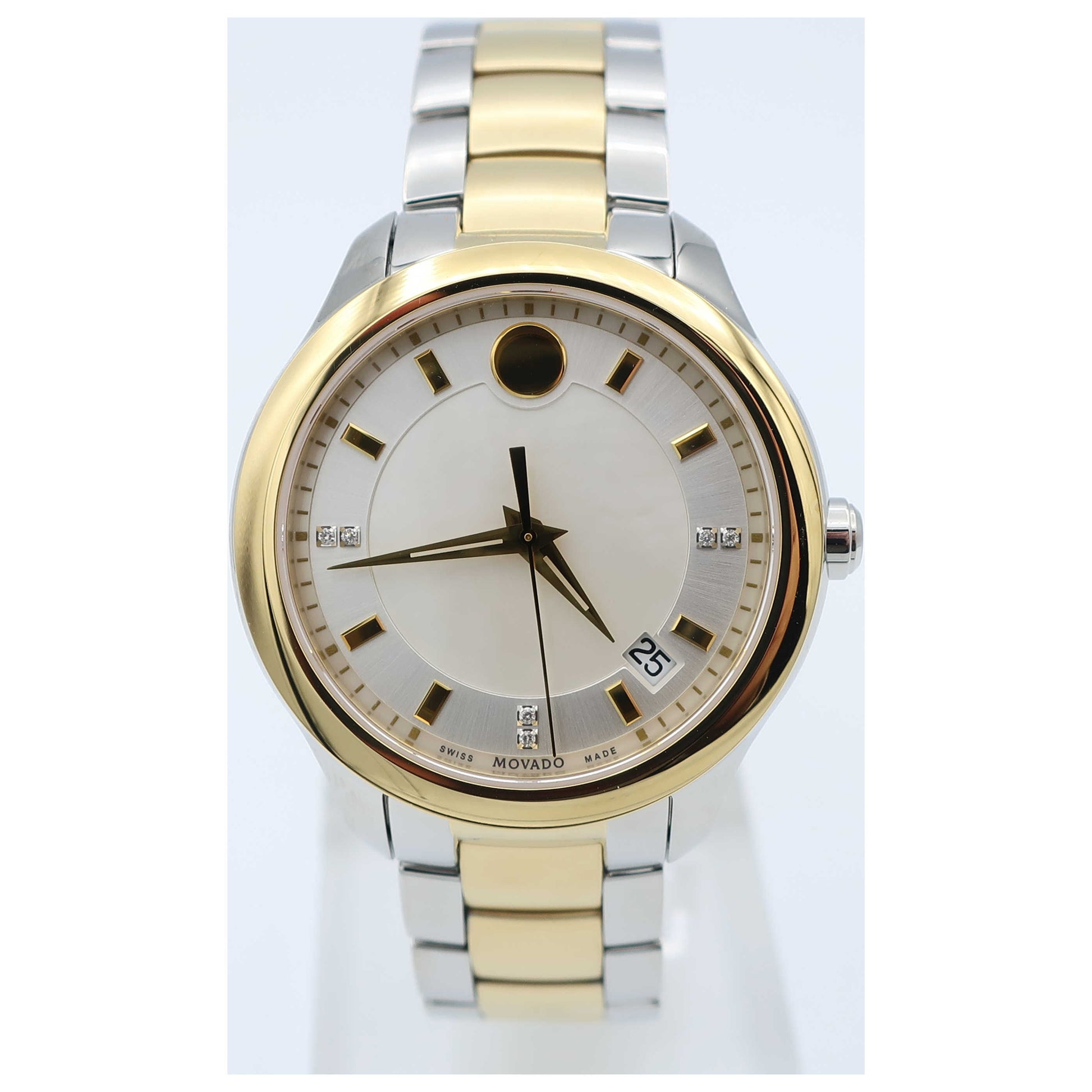 Front view of Movado Bellina Women's Swiss Quartz (Battery-Powered) Watch 0606979-SD
