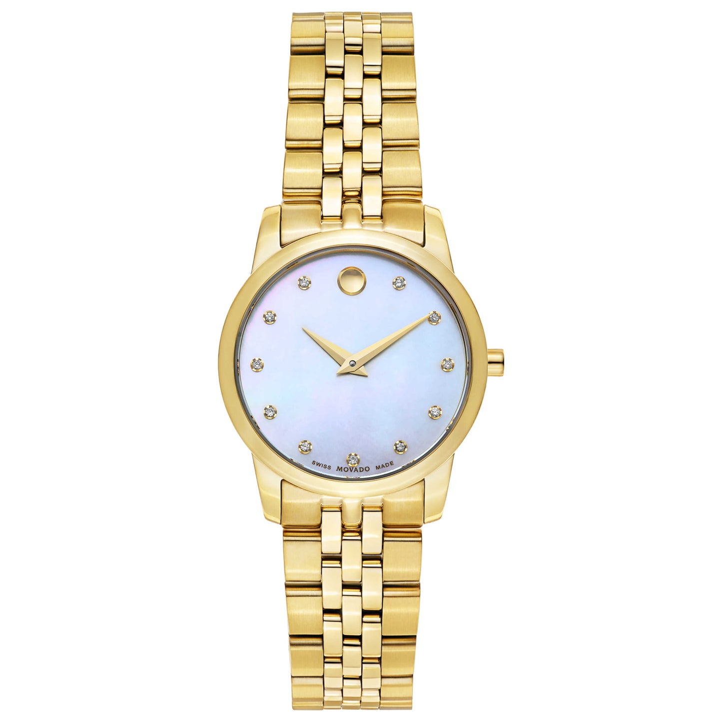 Front view of Movado Museum Women's Swiss Quartz (Battery-Powered) Watch 0606998