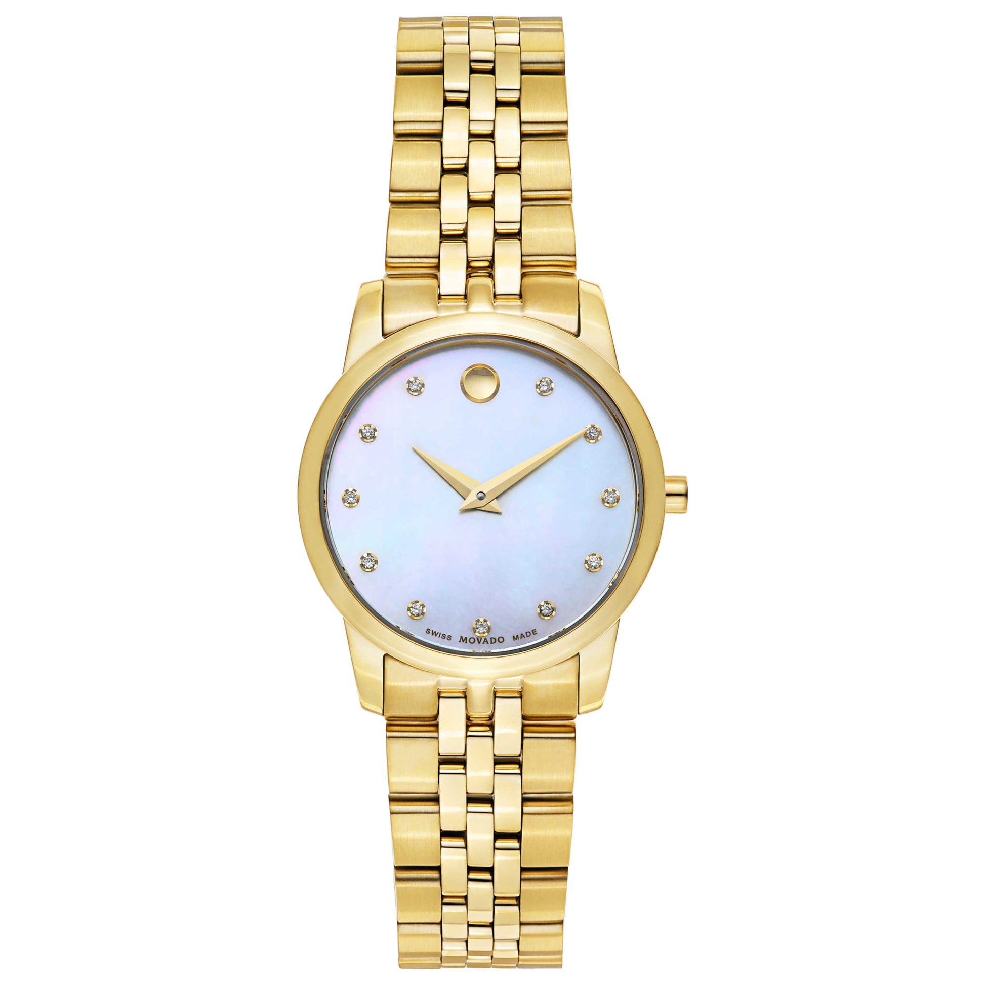 Front view of Movado Museum Women's Swiss Quartz (Battery-Powered) Watch 0606998