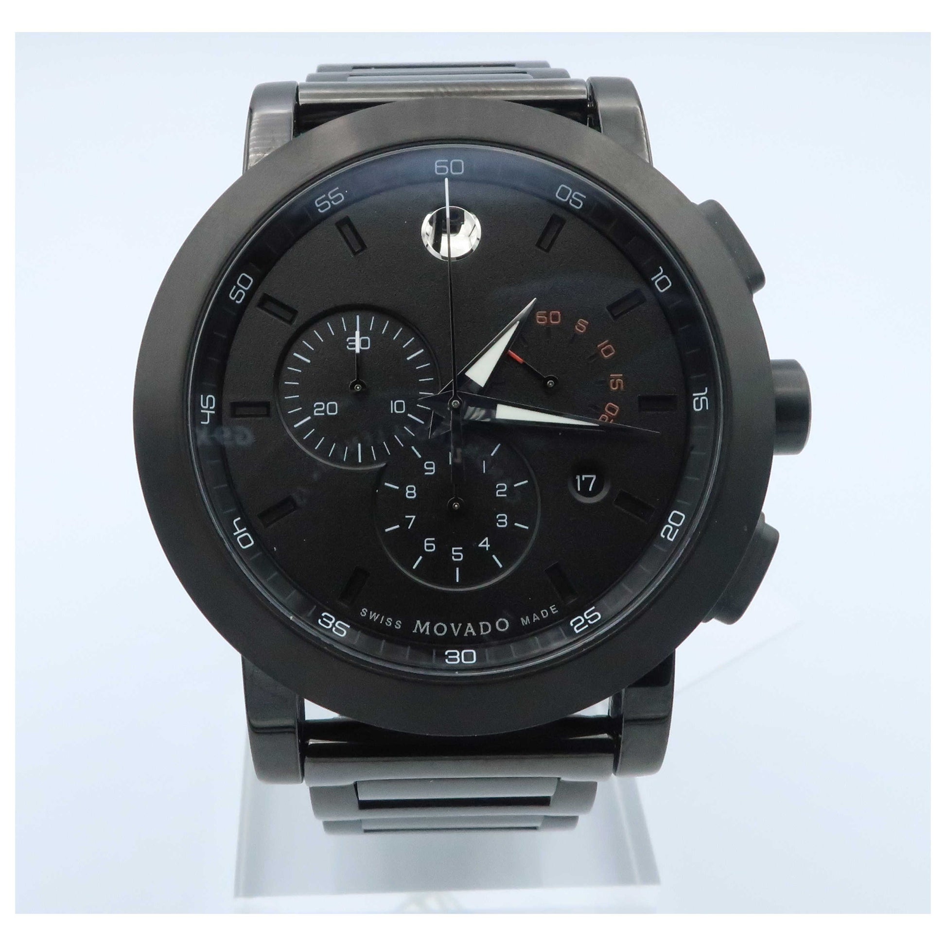 Front view of Movado Museum Sport Men's Swiss Quartz (Battery-Powered) Watch 0607001-PO