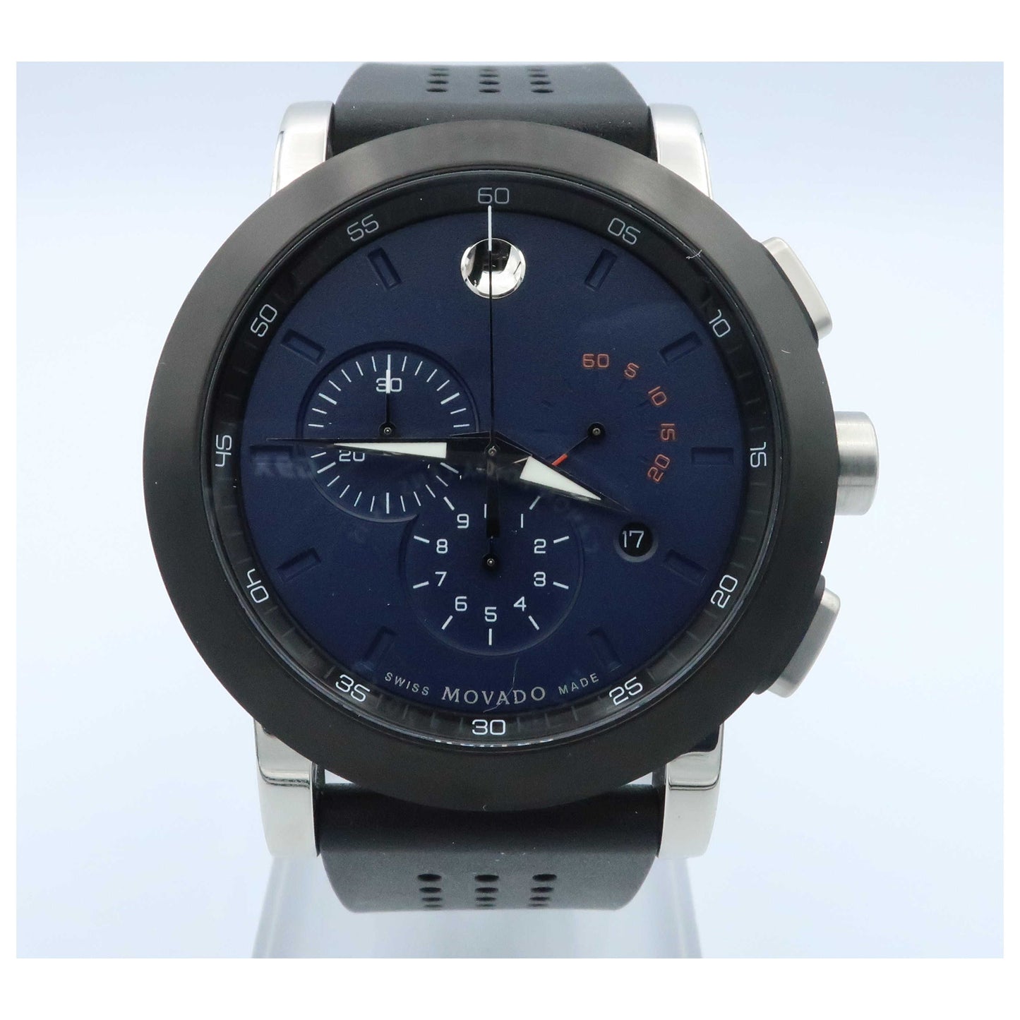 Front view of Movado Museum Sport Men's Swiss Quartz (Battery-Powered) Watch 0607002-SD