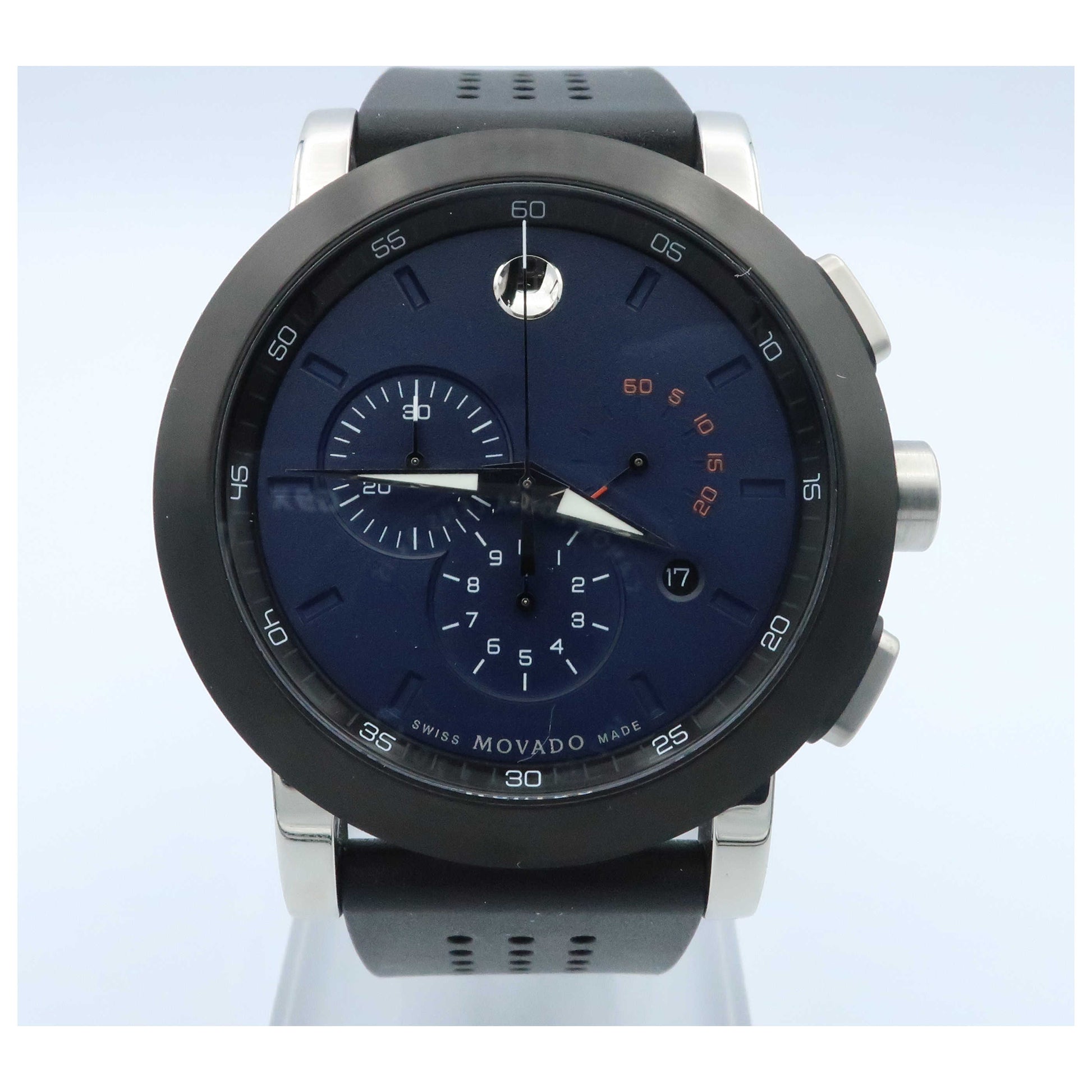 Front view of Movado Museum Sport Men's Swiss Quartz (Battery-Powered) Watch 0607002-SD