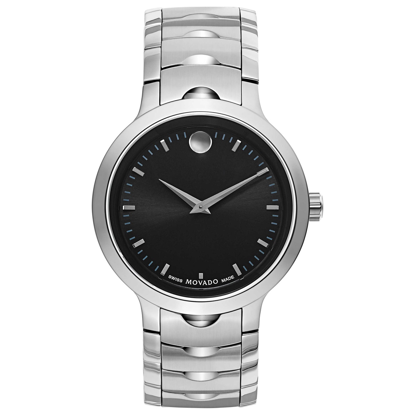 Front view of Movado Luno Men's Swiss Quartz (Battery-Powered) Watch 0607041