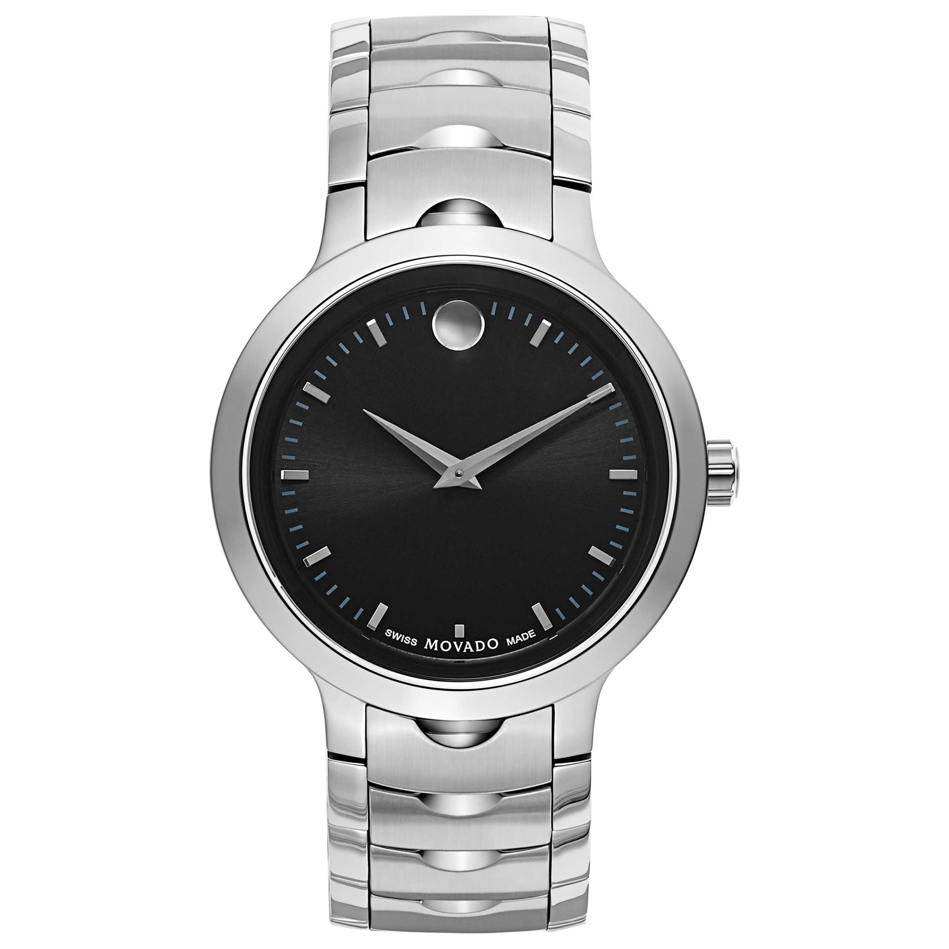 Front view of Movado Luno Men's Swiss Quartz (Battery-Powered) Watch 0607041