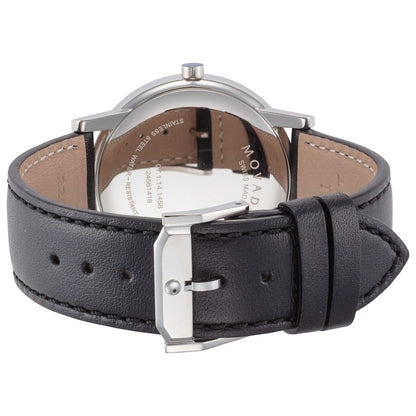 Back view of Movado Museum Men's Quartz Watch 0607270
