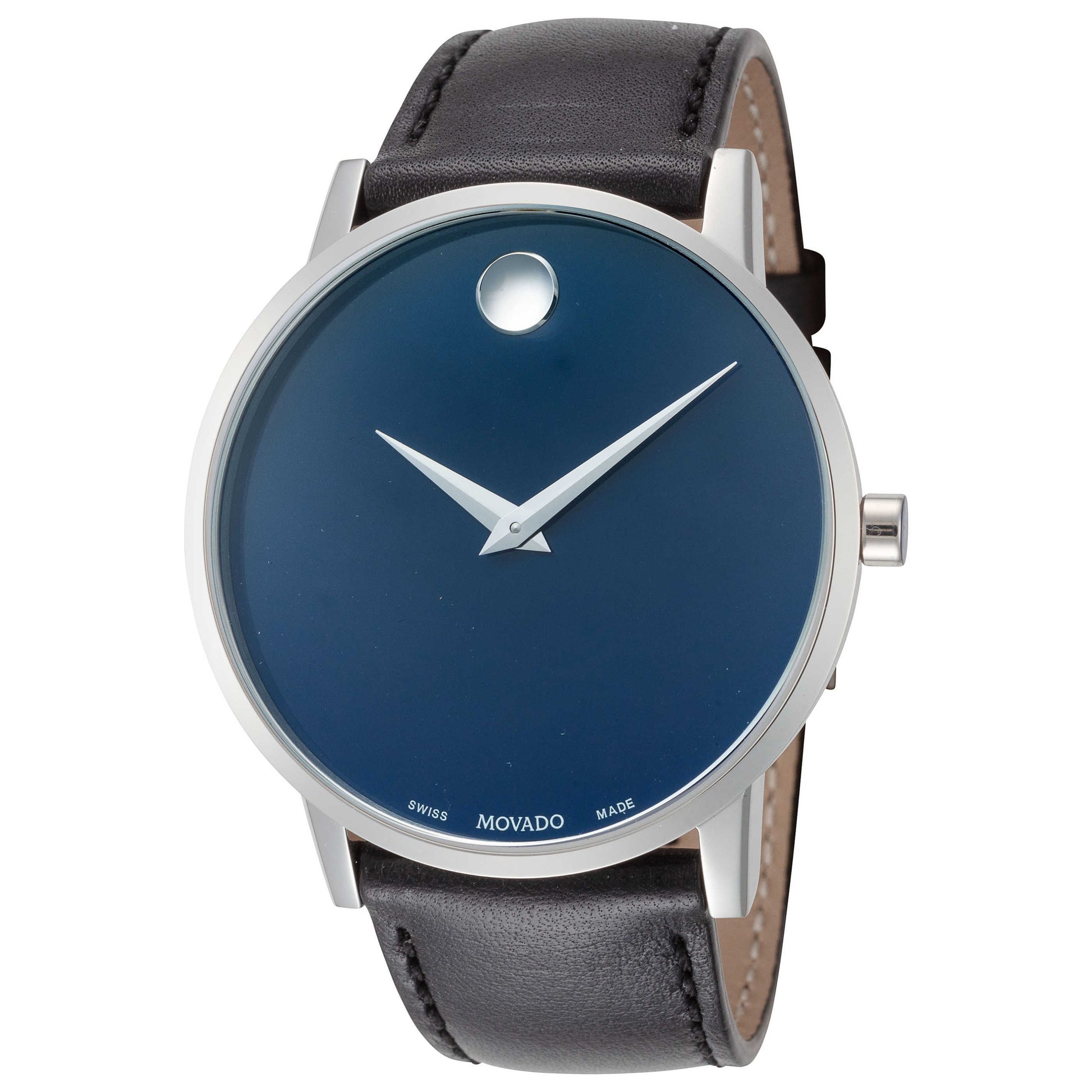 Front view of Movado Museum Men's Quartz Watch 0607270