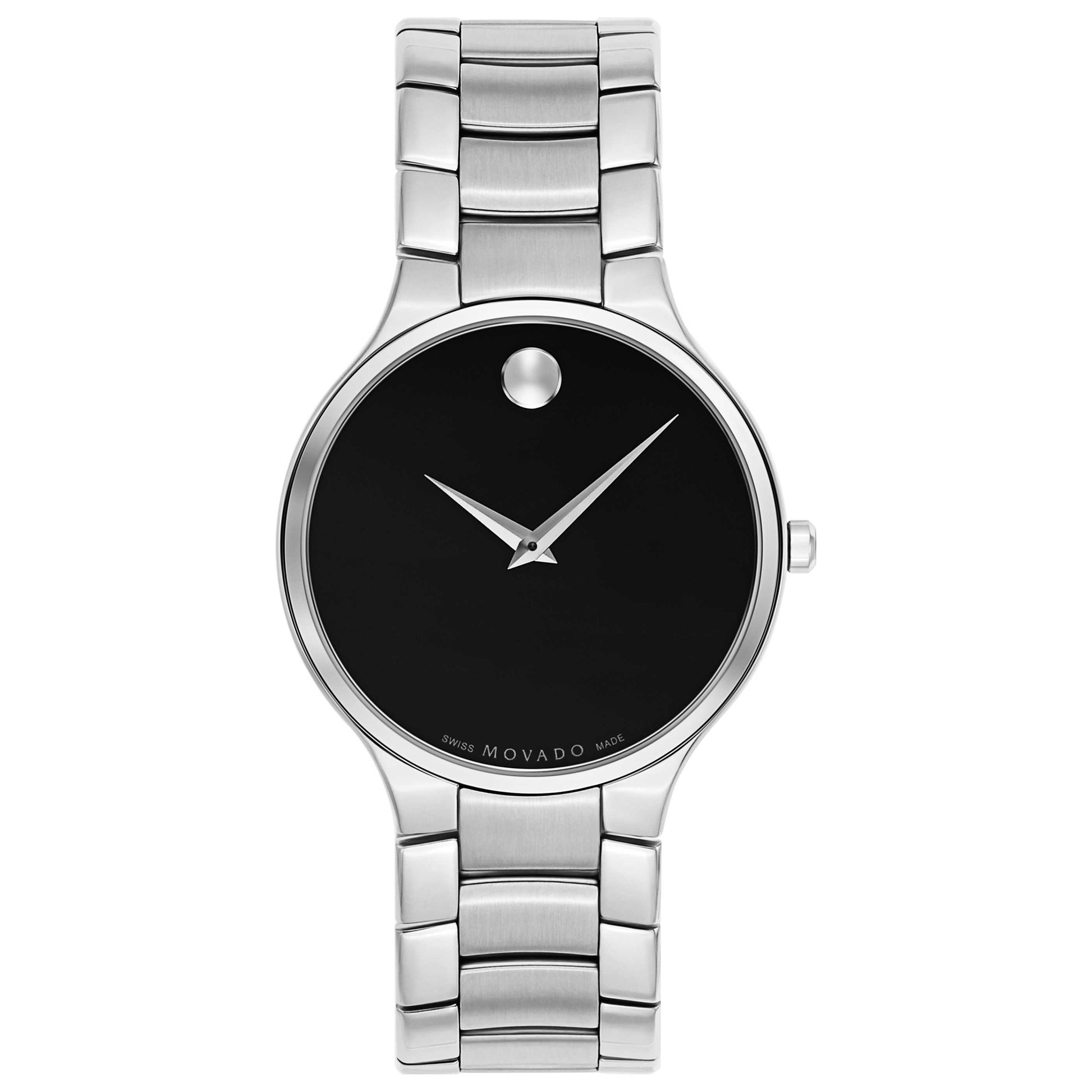 Front view of Movado Serio Men's Swiss Quartz (Battery-Powered) Watch 0607283